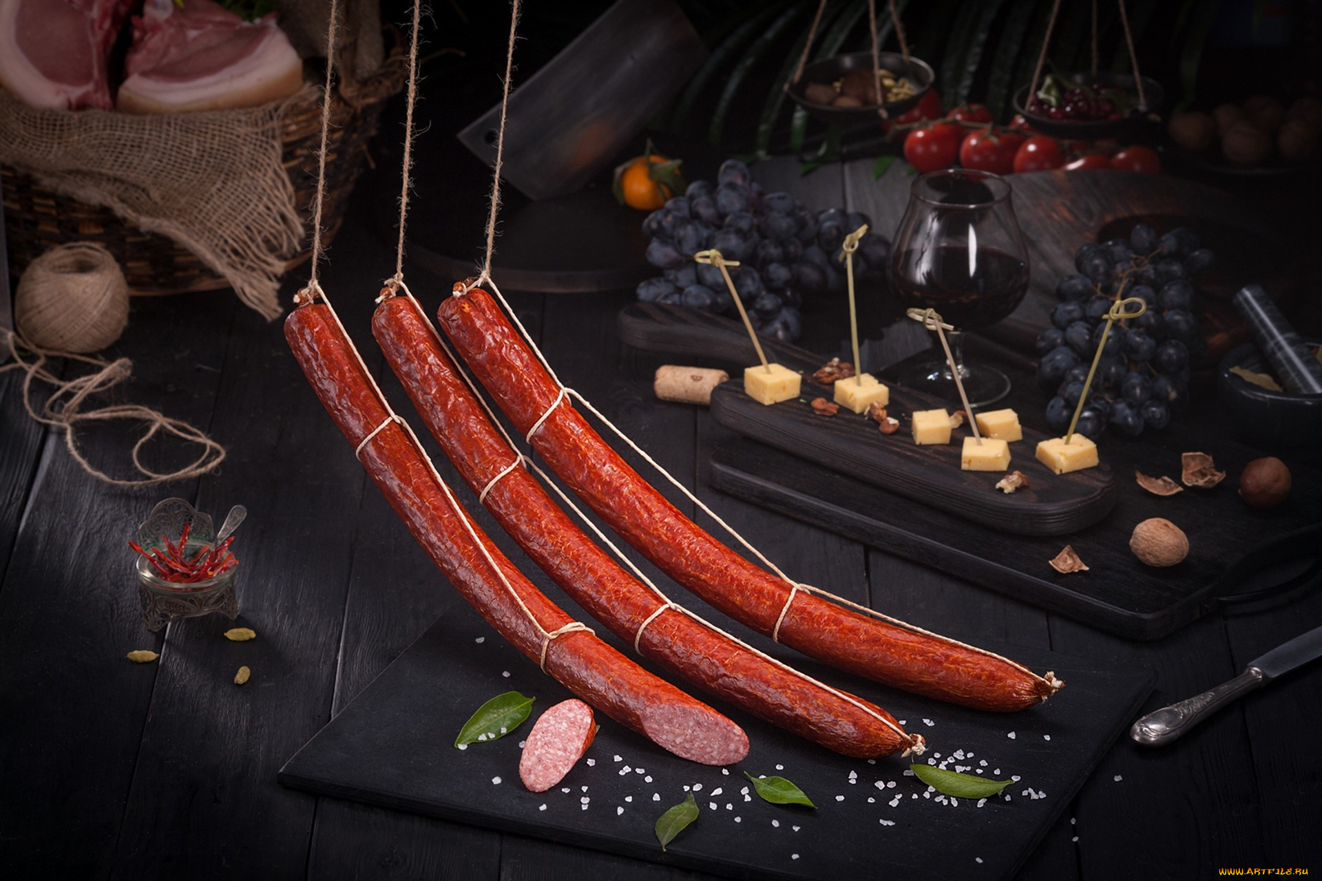 еда, колбасные, изделия, снедь