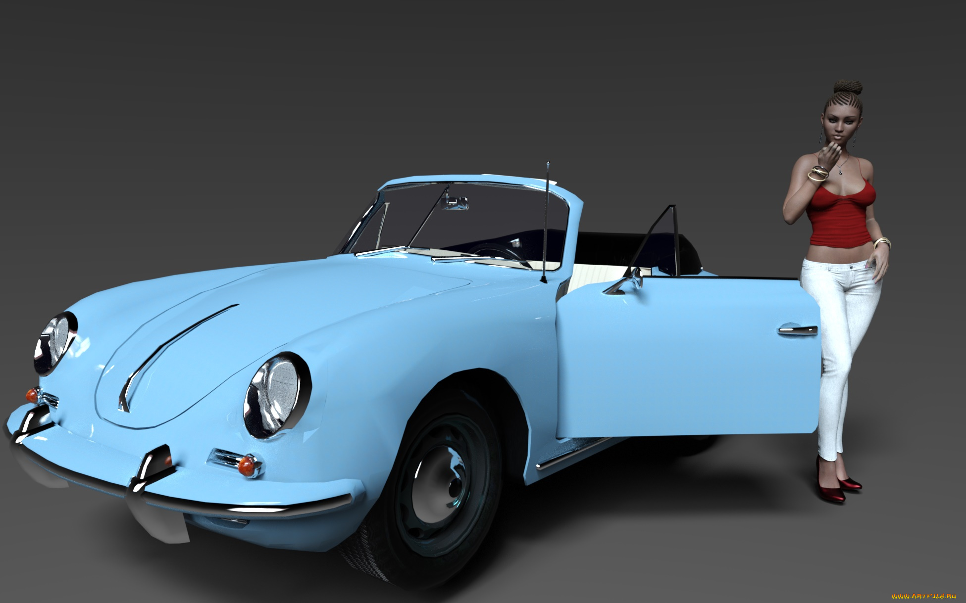 3д, графика, люди-авто, мото, , people-, car, , , moto, взгляд, девушка, фон