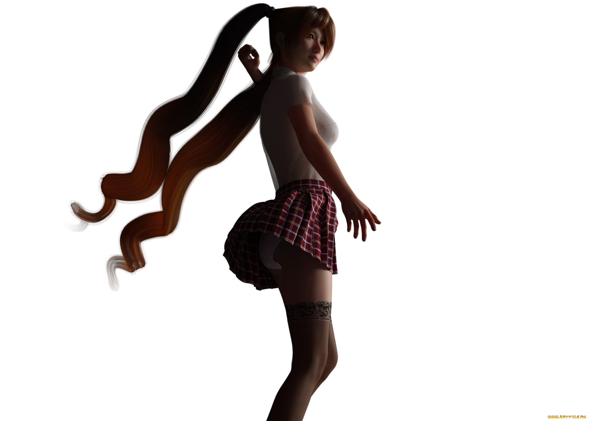 3д, графика, люди, , people, девушка, взгляд, фон