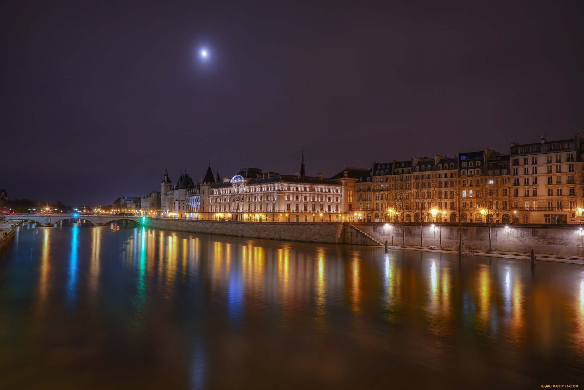 la, conciergerie, et, la, quai, города, лион, , франция, простор