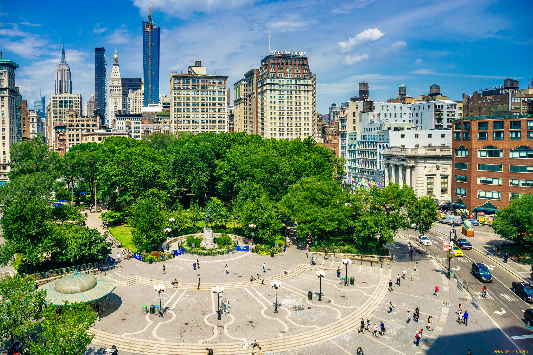 manhattan, города, нью-йорк, , сша, простор