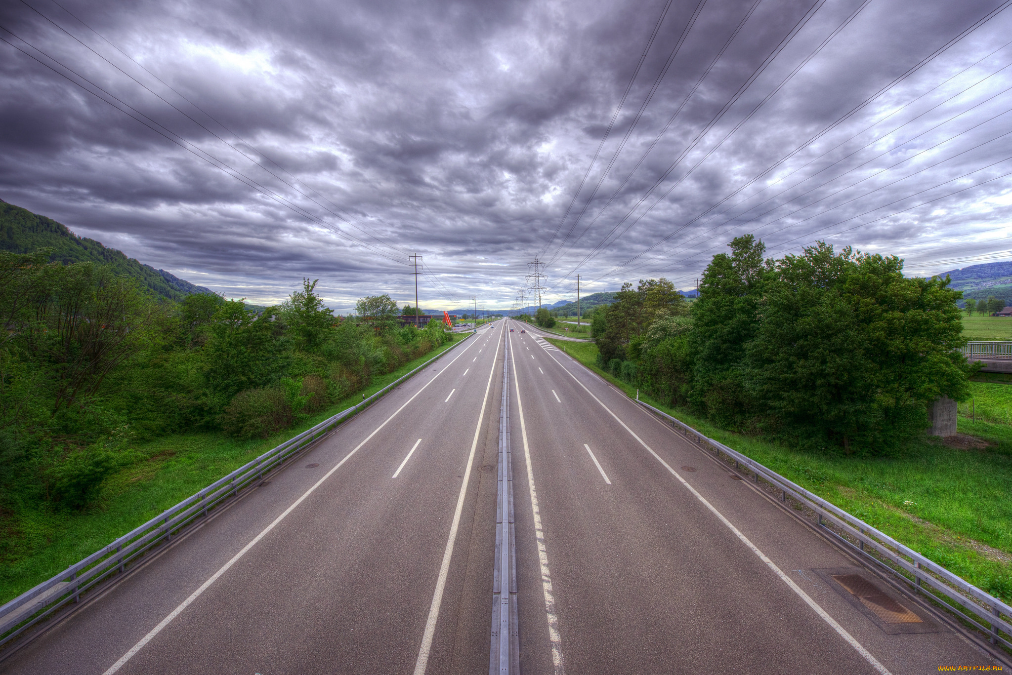 природа, дороги, простор