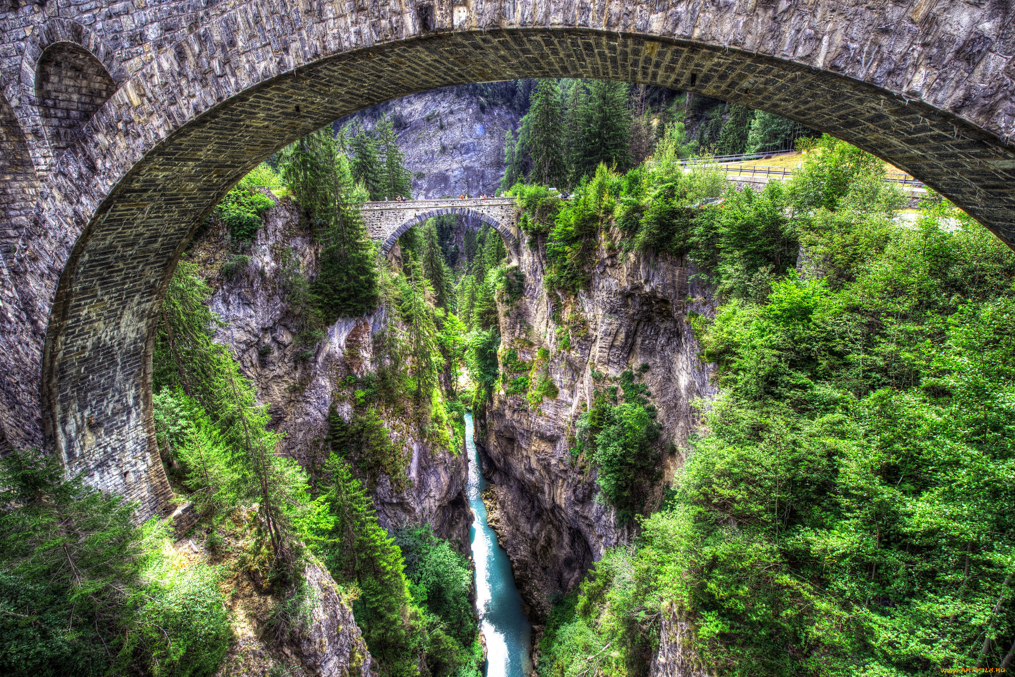 природа, водопады, простор