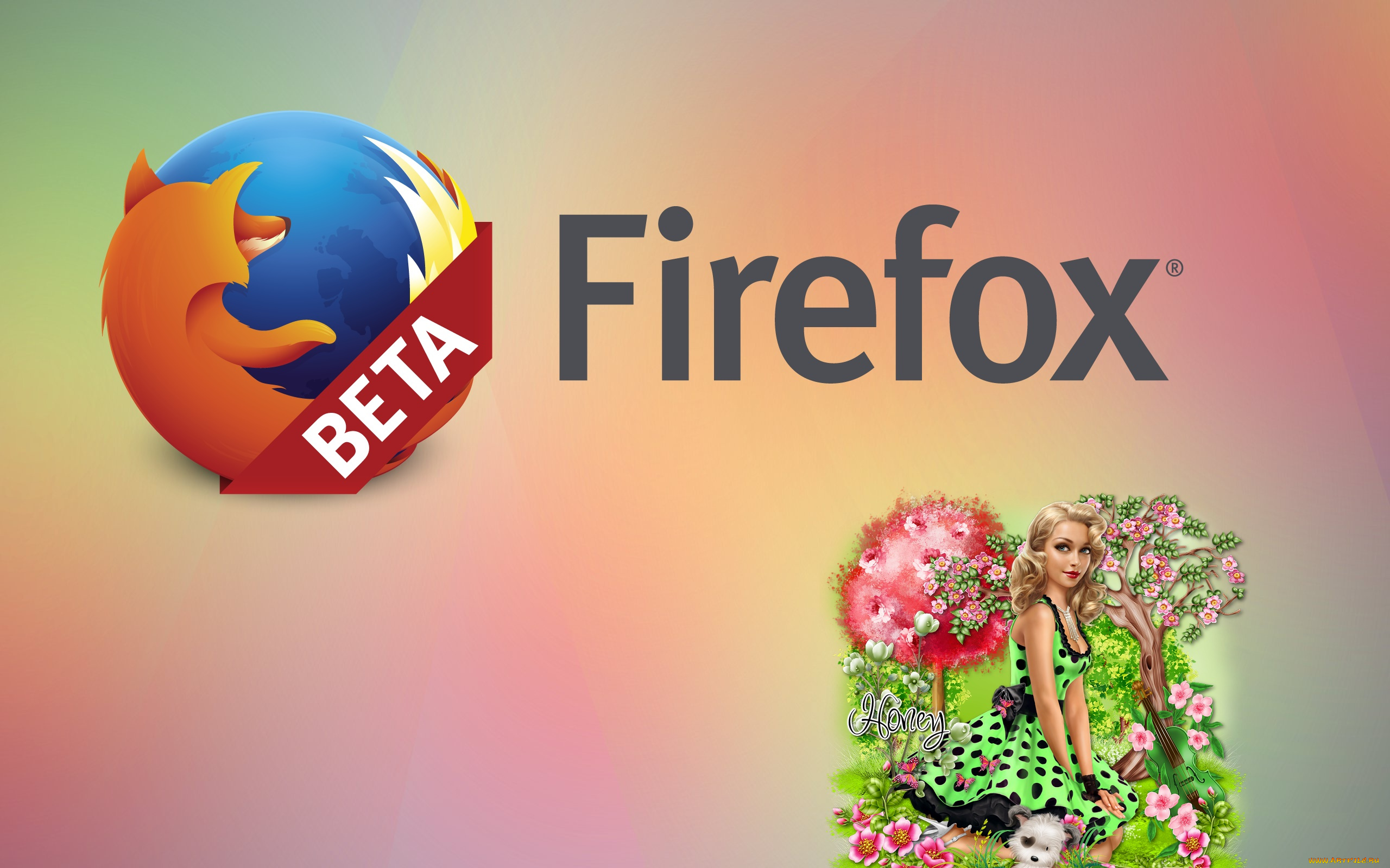 компьютеры, mozilla, firefox, логотип, фон