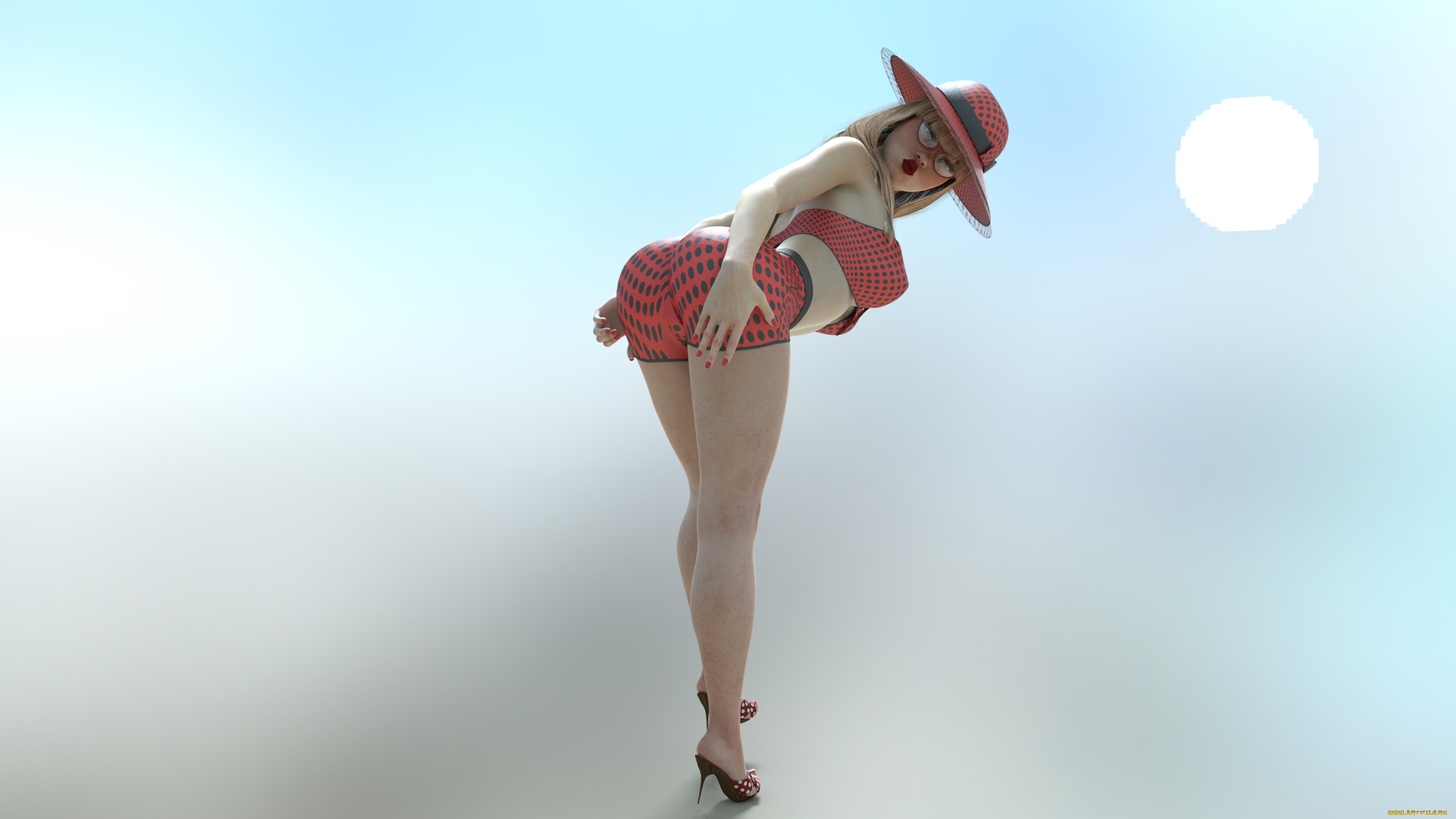 3д, графика, люди, , people, девушка, взгляд, фон