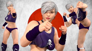 обоя 3д графика, спорт , sport, фон, девушка, взгляд