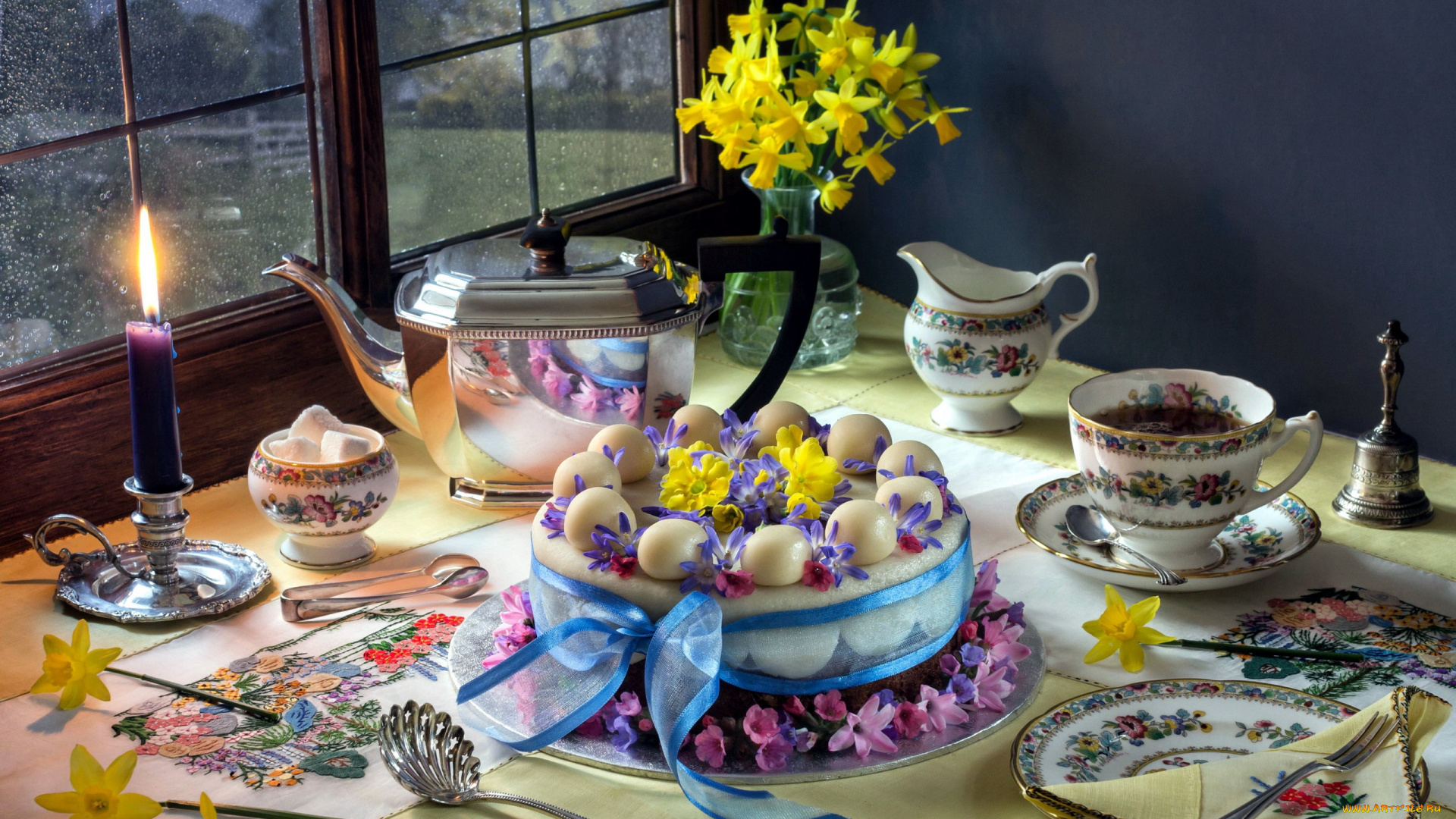 еда, натюрморт, стол, чайный