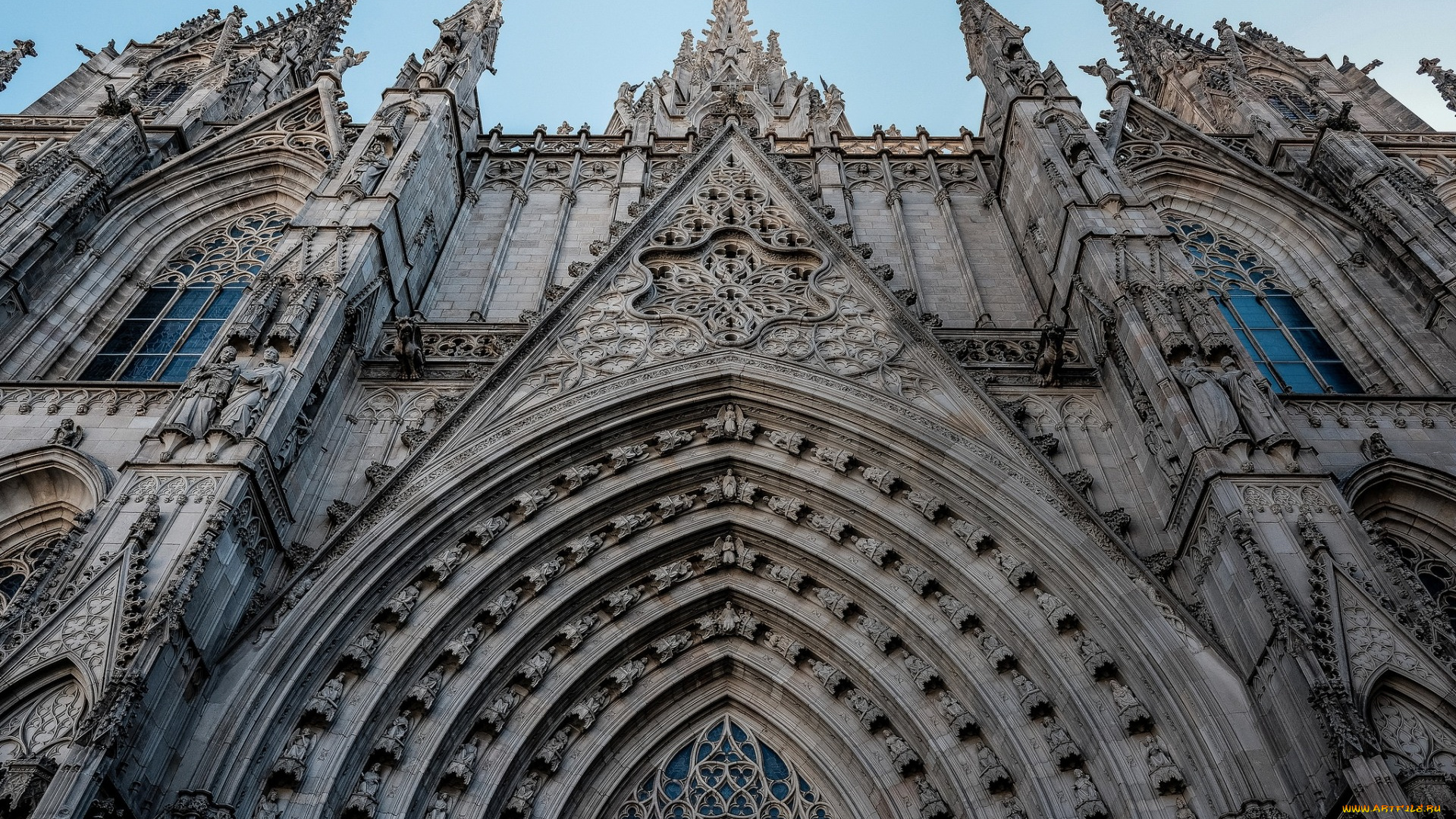 города, барселона, , испания, собор