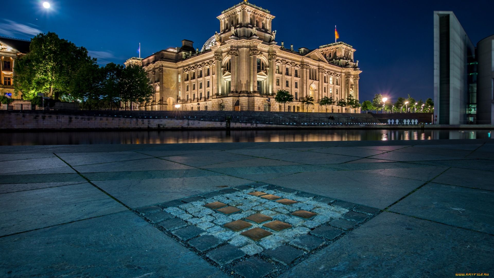 города, берлин, , германия, reichstag