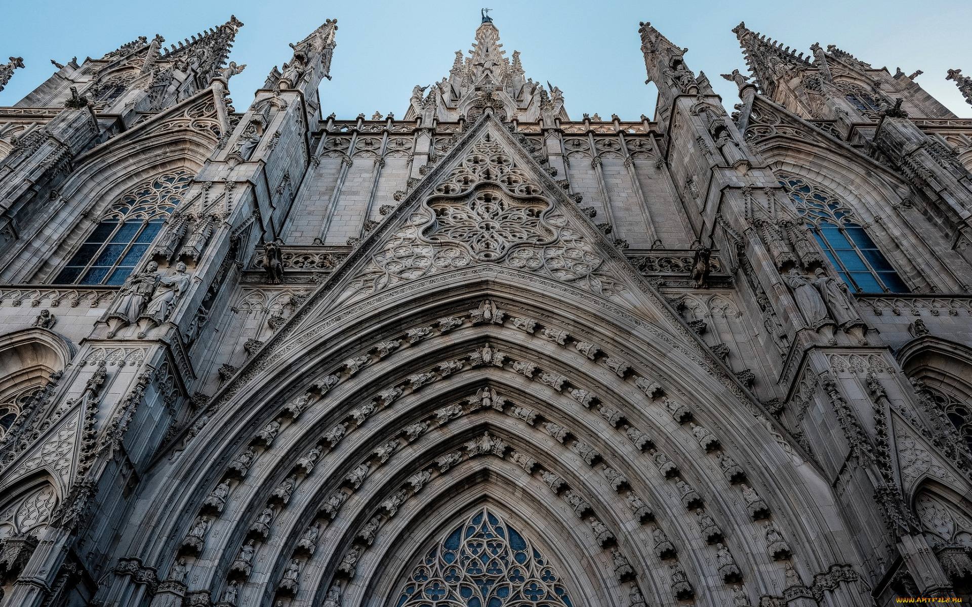 города, барселона, , испания, собор