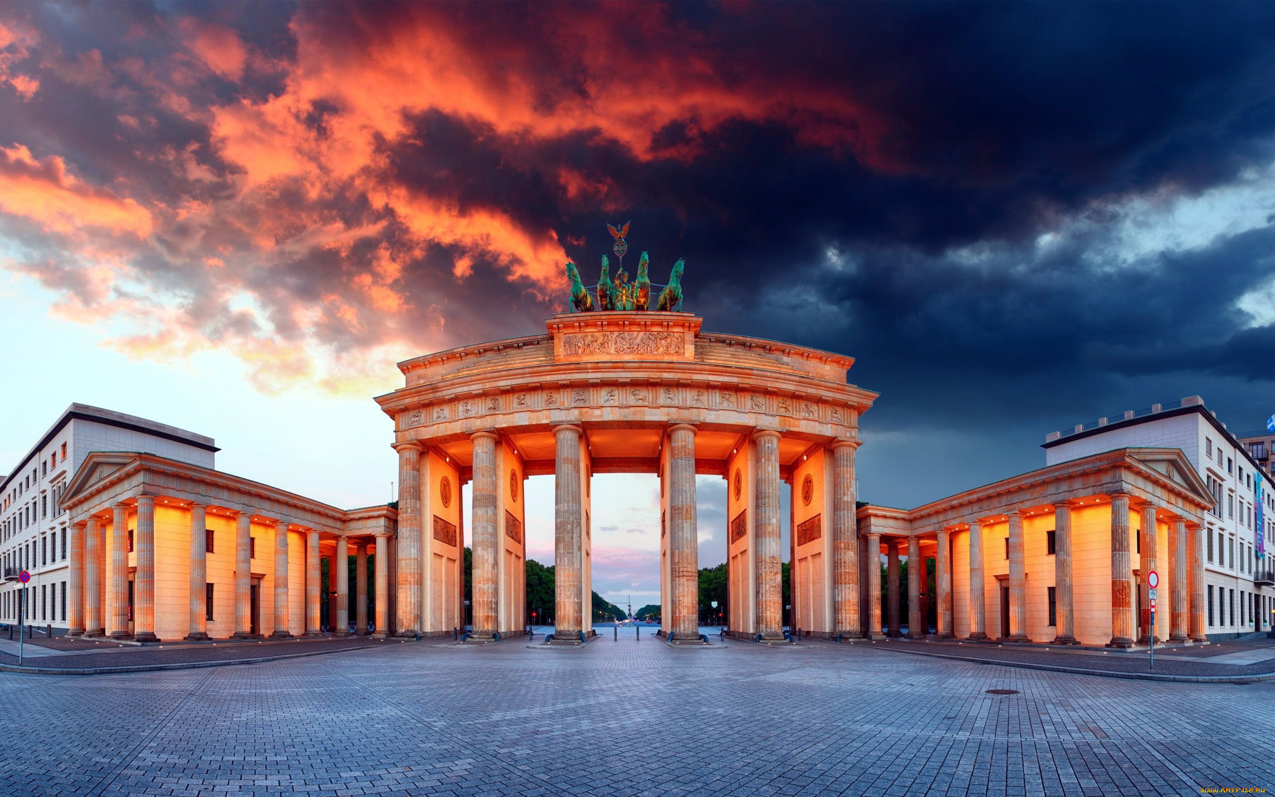 города, берлин, , германия, brandenburg, gate