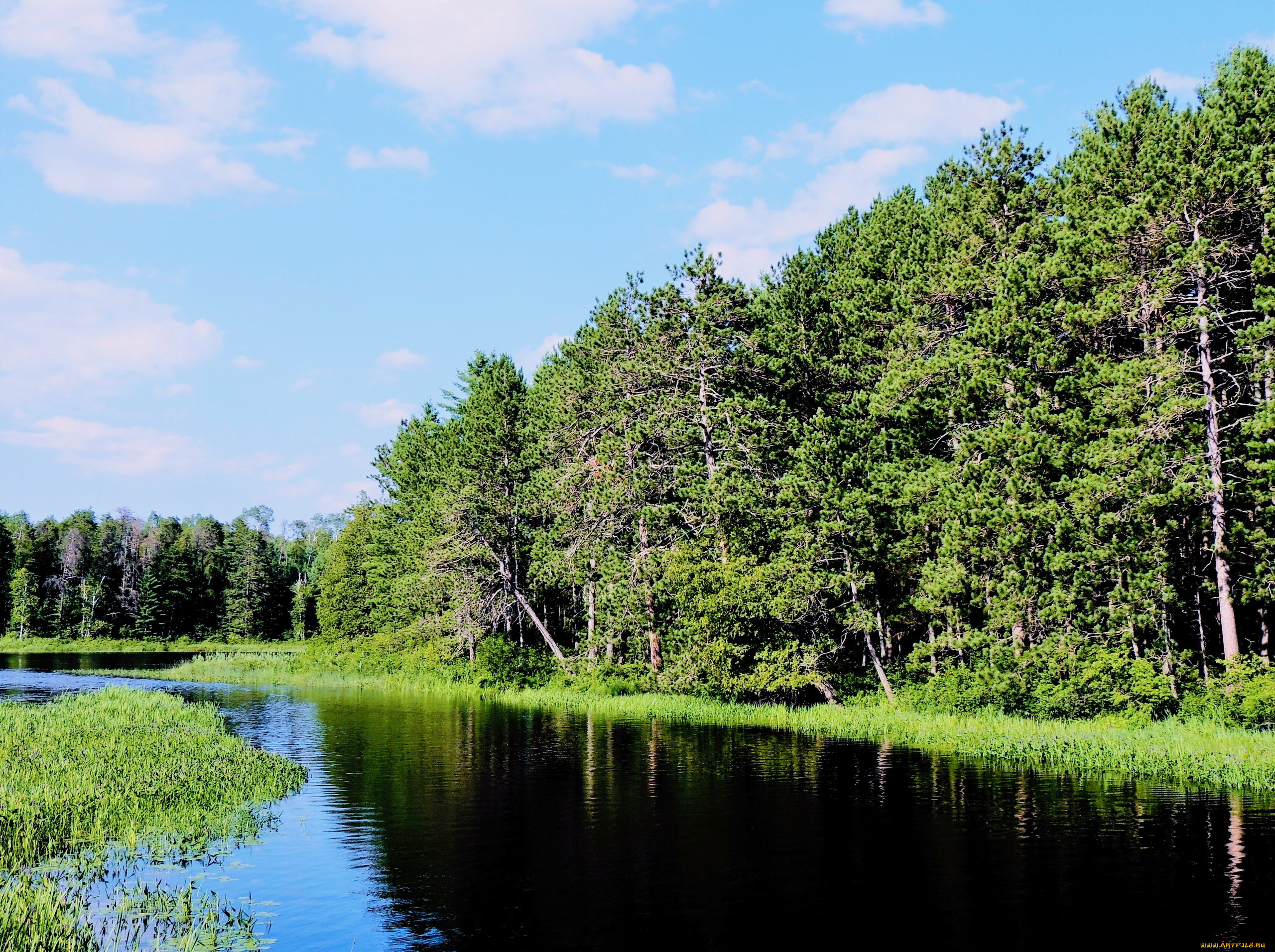 природа, реки, озера, отражение