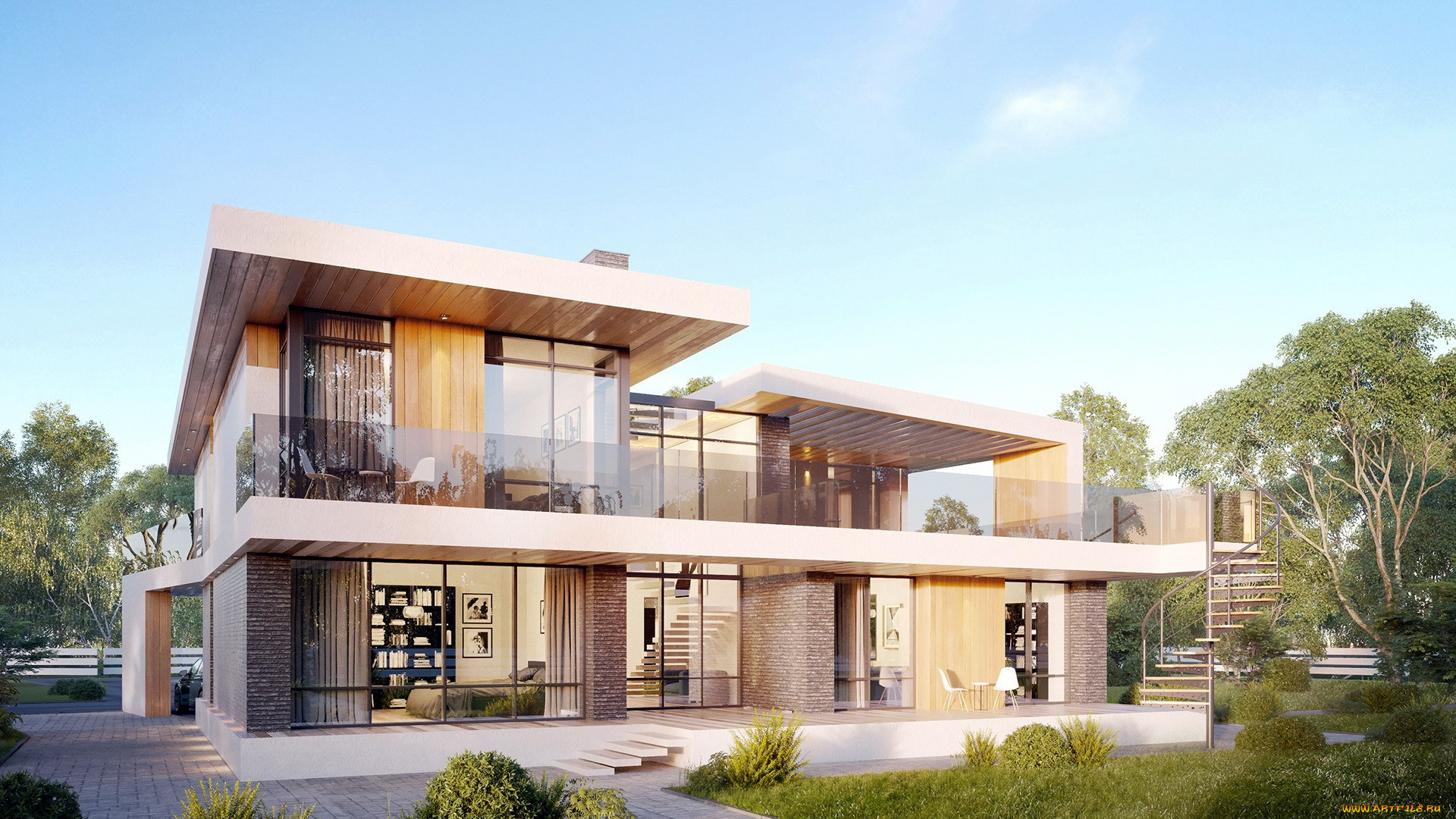 города, -, здания, , дома, жилой, дом