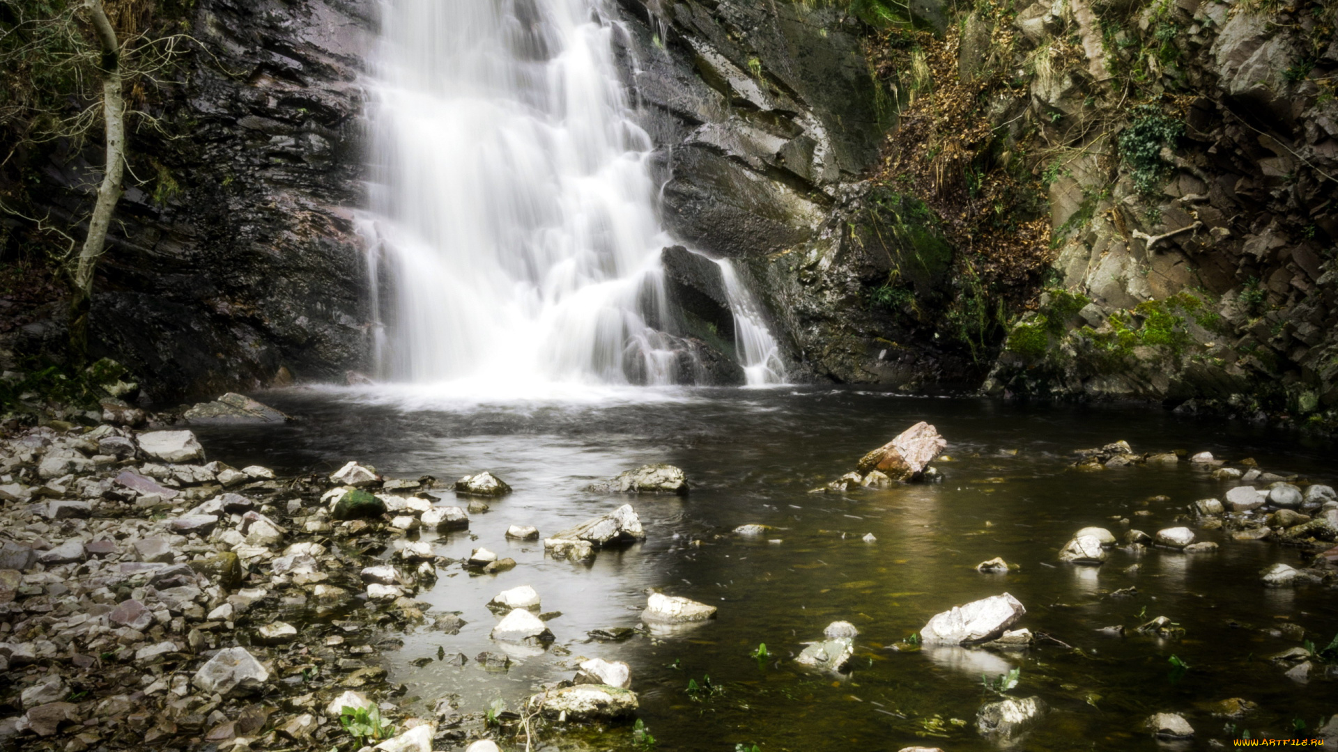 природа, водопады, поток, водопад, вода