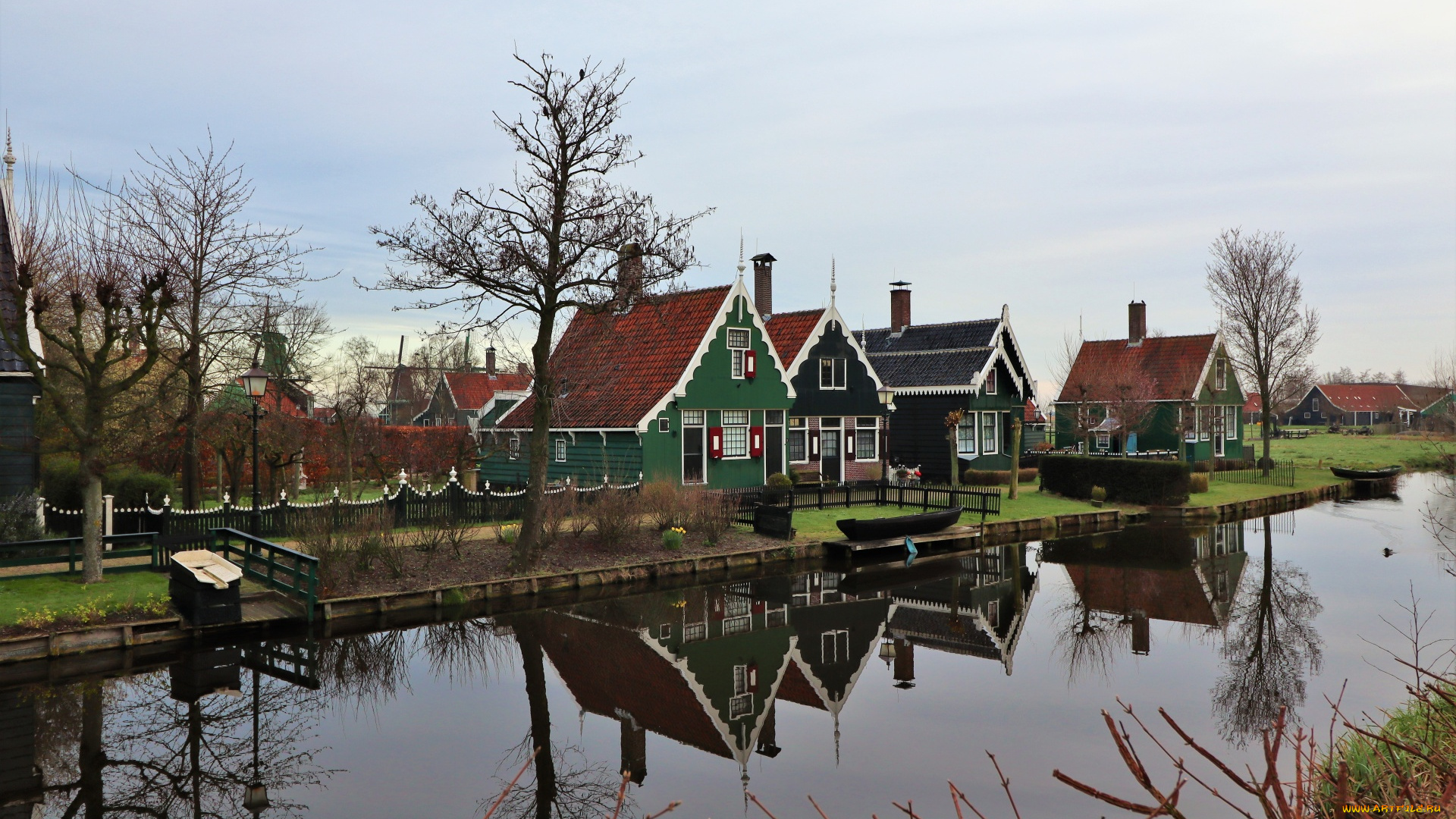 zaanse, schans, , zaandam, near, amsterdam, , holland, , the, netherlands, города, -, улицы, , площади, , набережные, река, дома