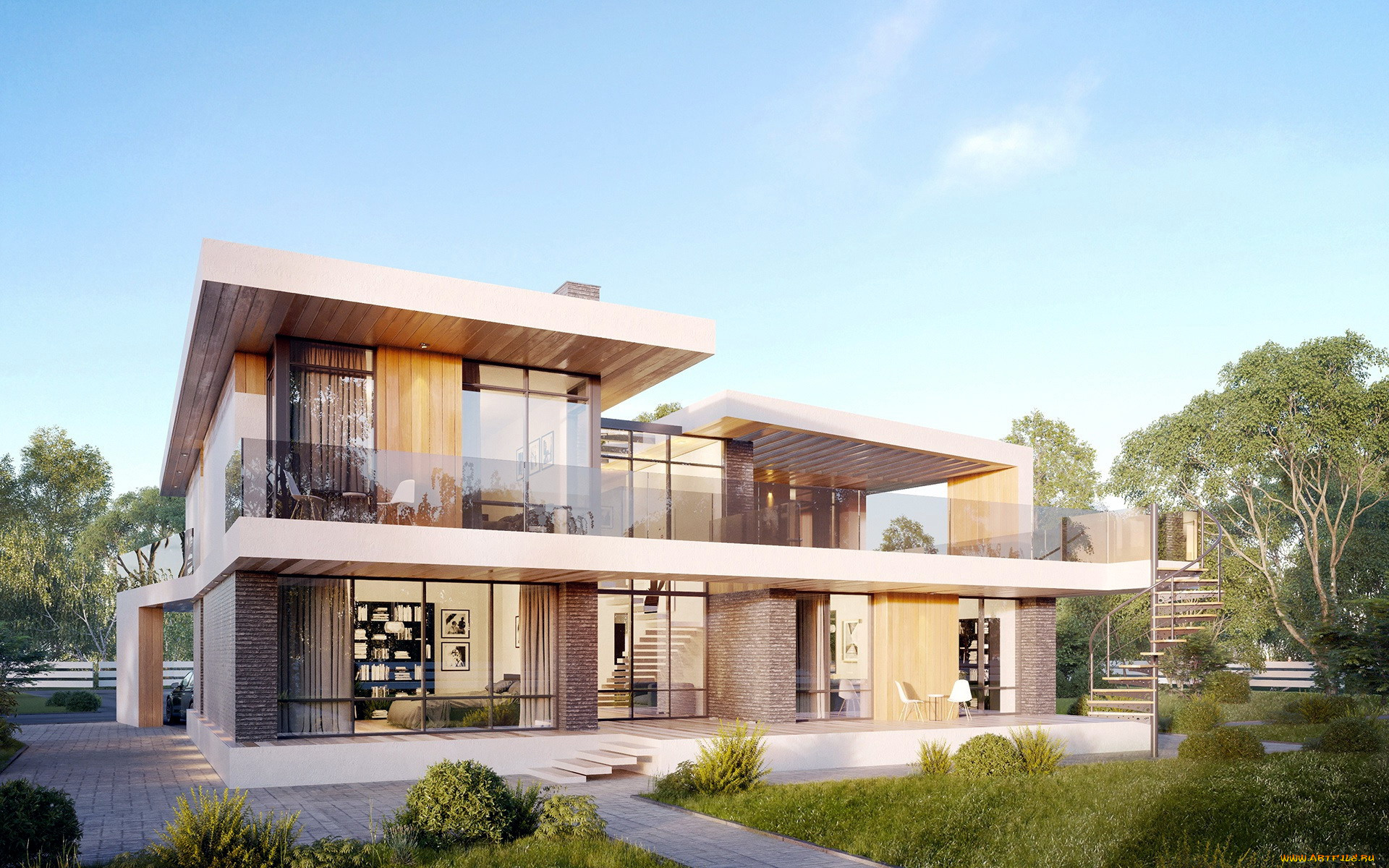 города, -, здания, , дома, жилой, дом