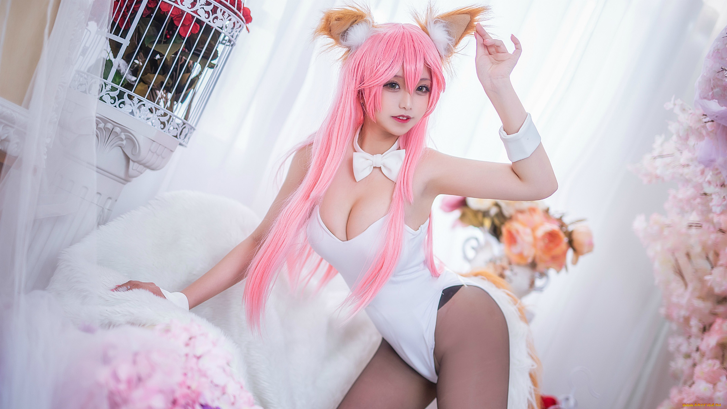 девушки, hana, bunny, косплей, cosplay