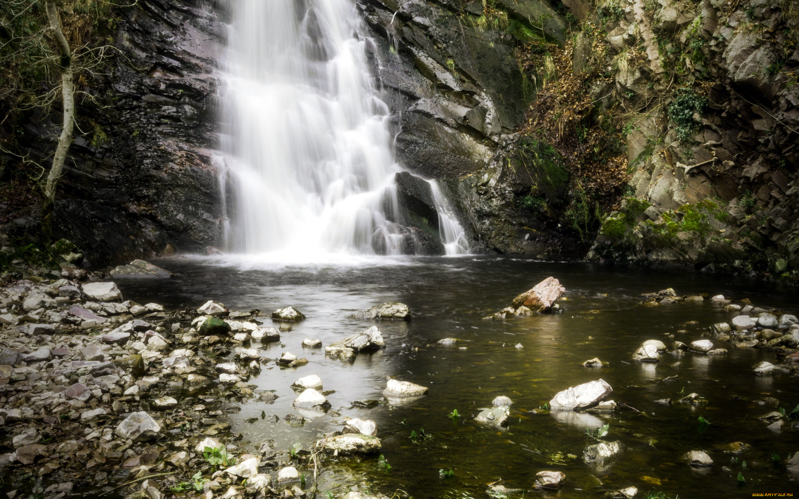 природа, водопады, поток, водопад, вода