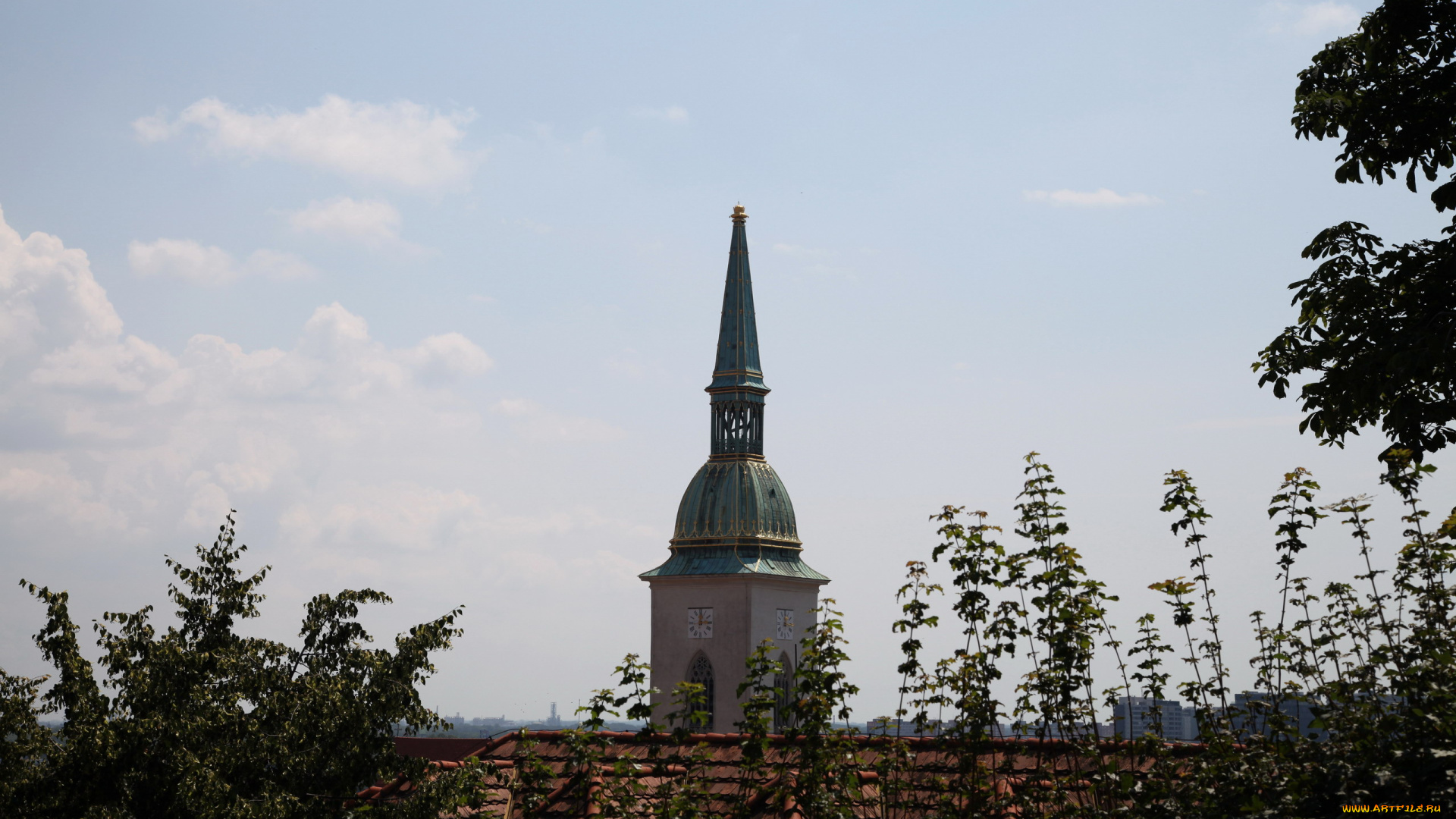 города, братислава, , словакия, башня