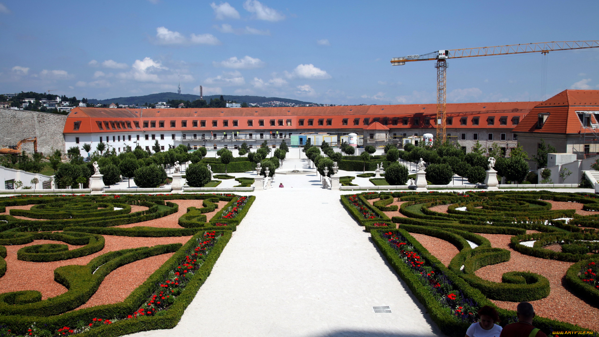 города, братислава, , словакия, замок, парк