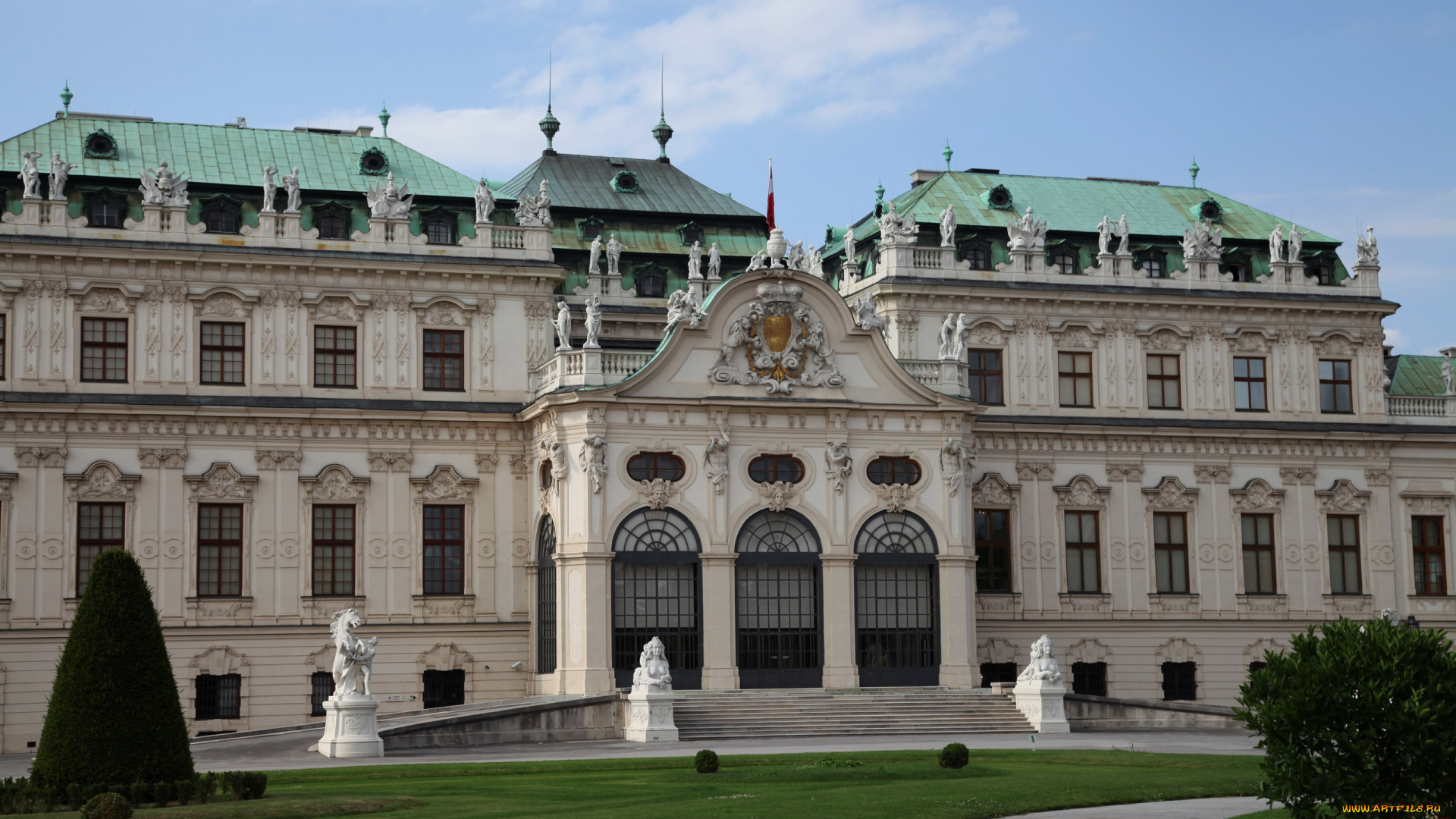 города, вена, , австрия, дворец