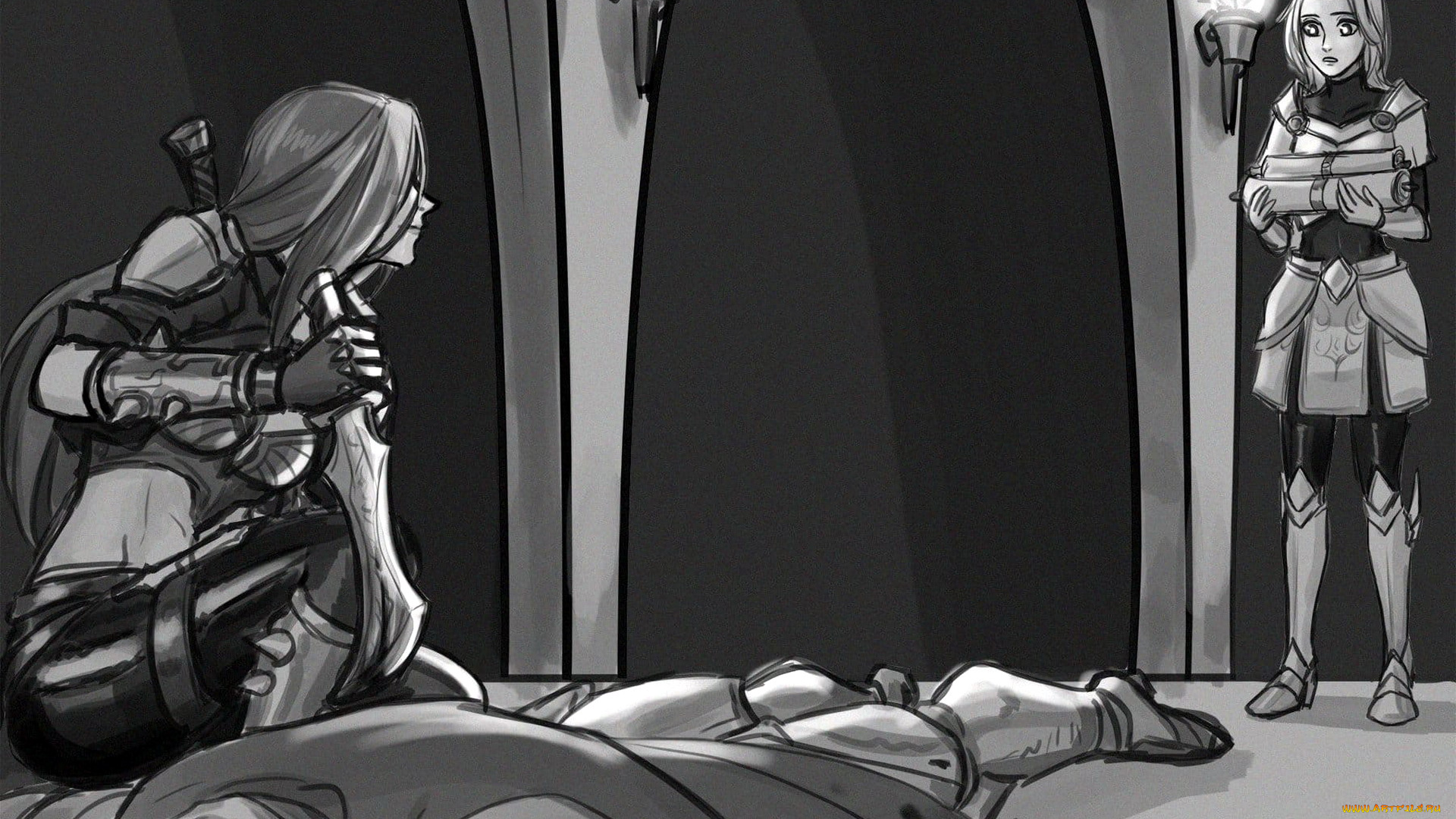 видео, игры, league, of, legends, katarina, lux, труп