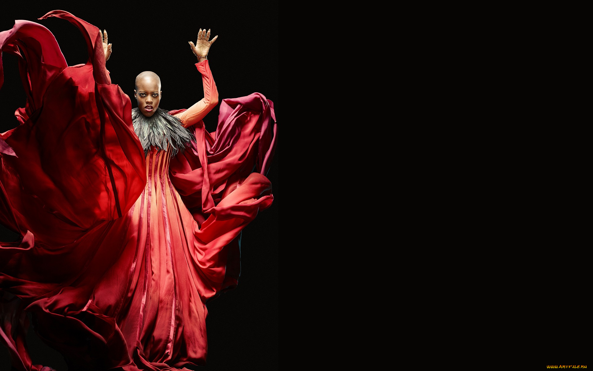 девушки, -, темнокожие, florence, kasumba