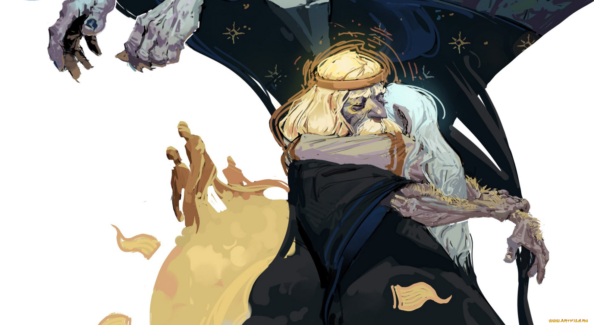 фэнтези, маги, , волшебники, старик, существа