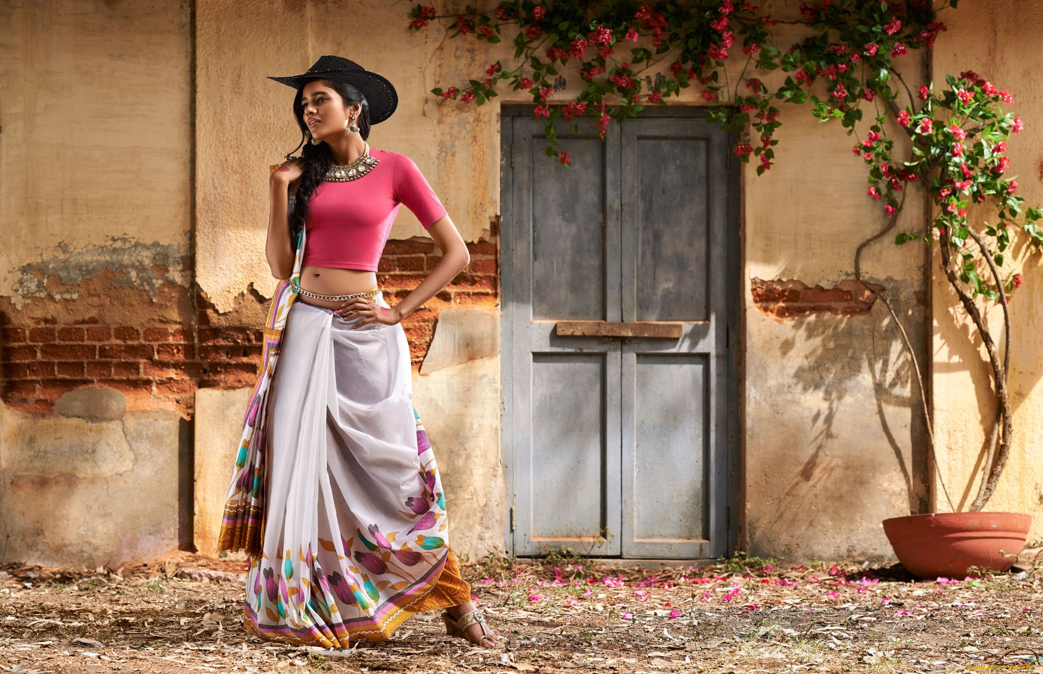 девушки, -, брюнетки, , шатенки, брюнетка, шляпа, украшения