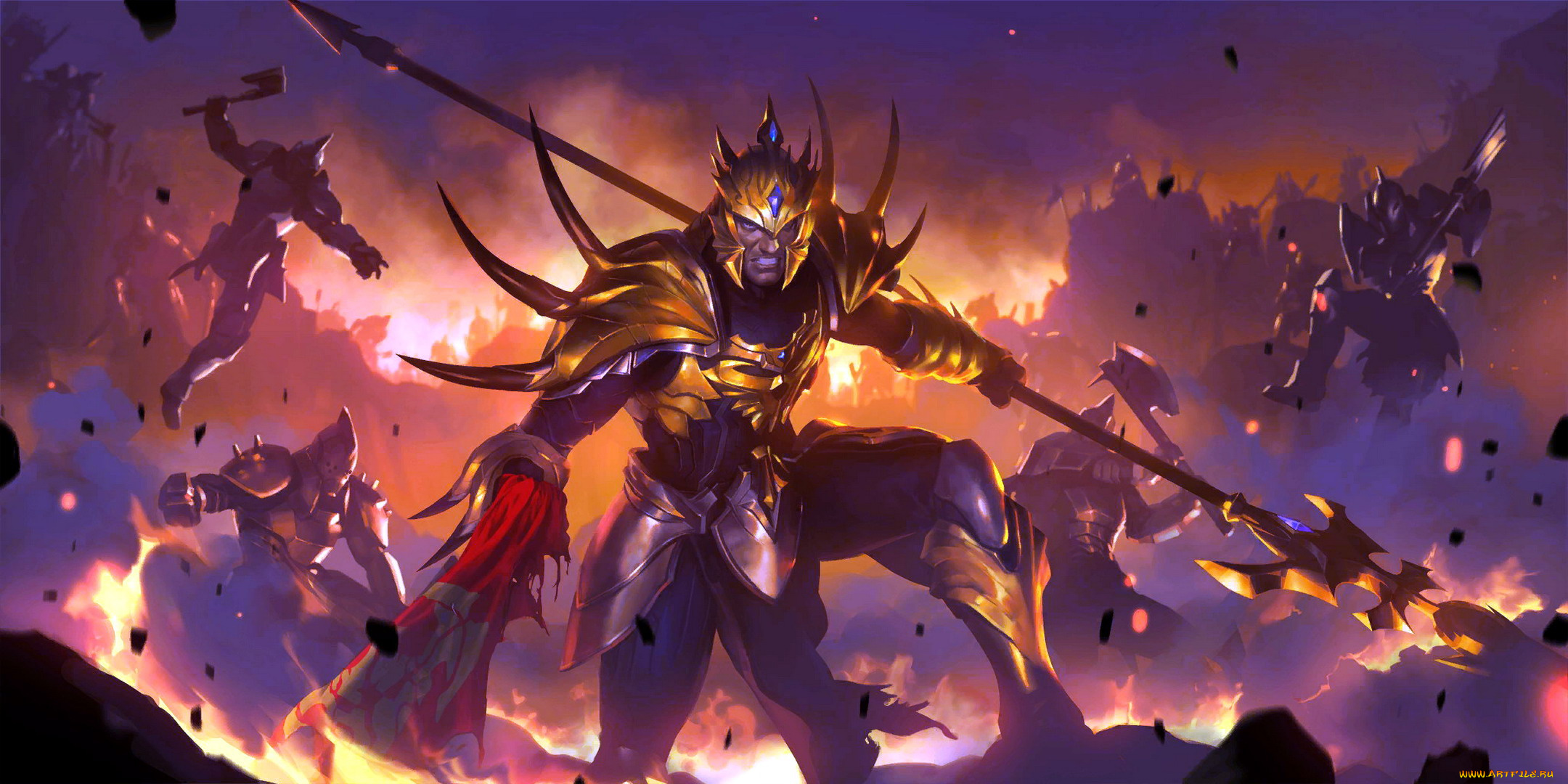 видео, игры, league, of, legends, , legends, of, runeterra, jarvan, iv, воины, бой, копье