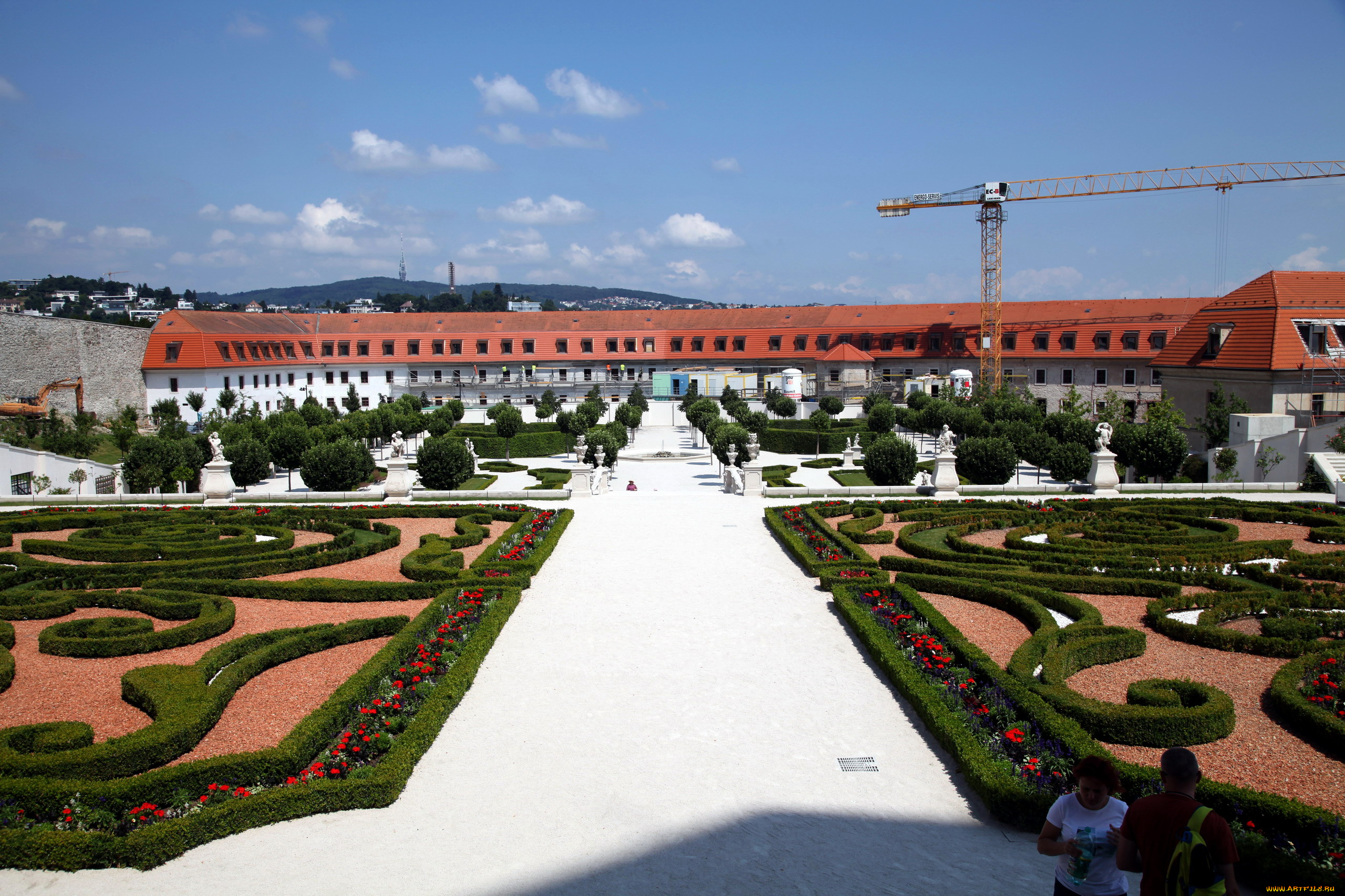 города, братислава, , словакия, замок, парк