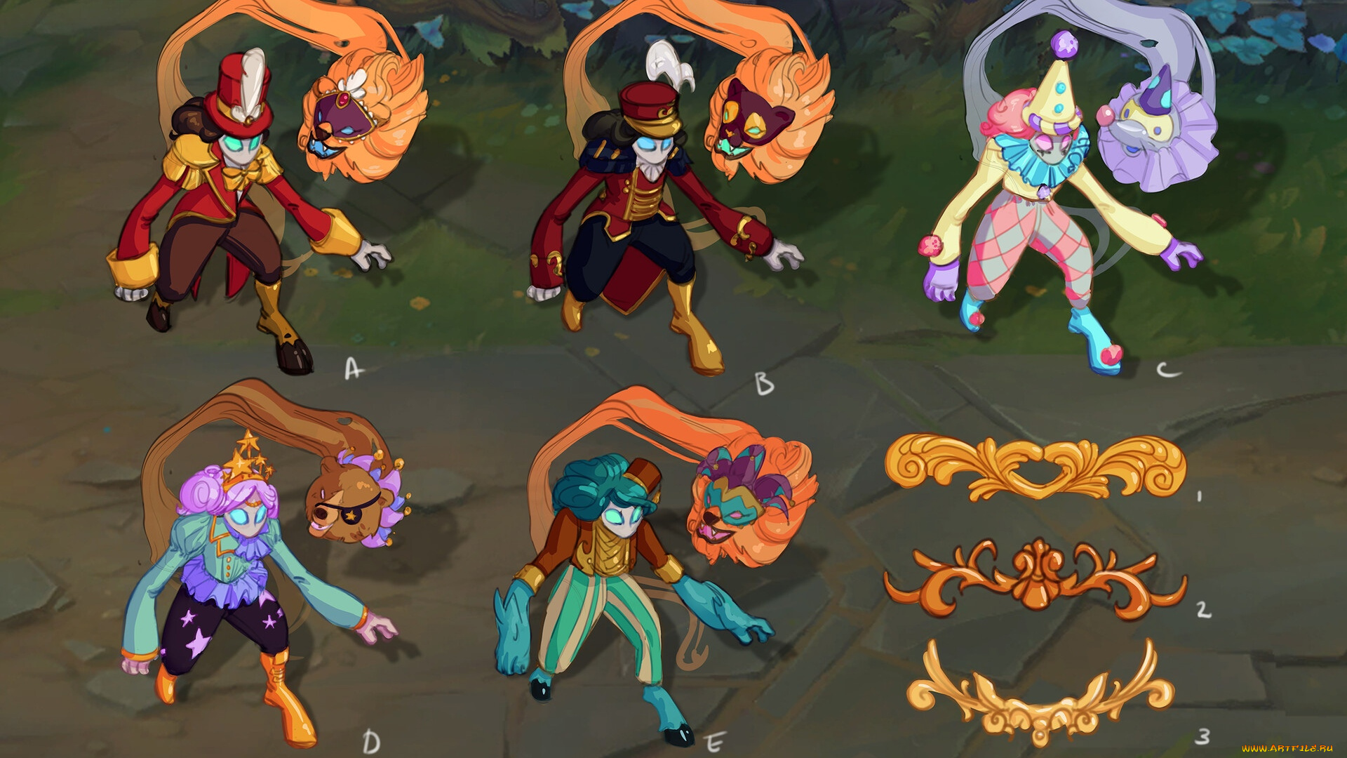 видео, игры, league, of, legends, kindred, существа, маски