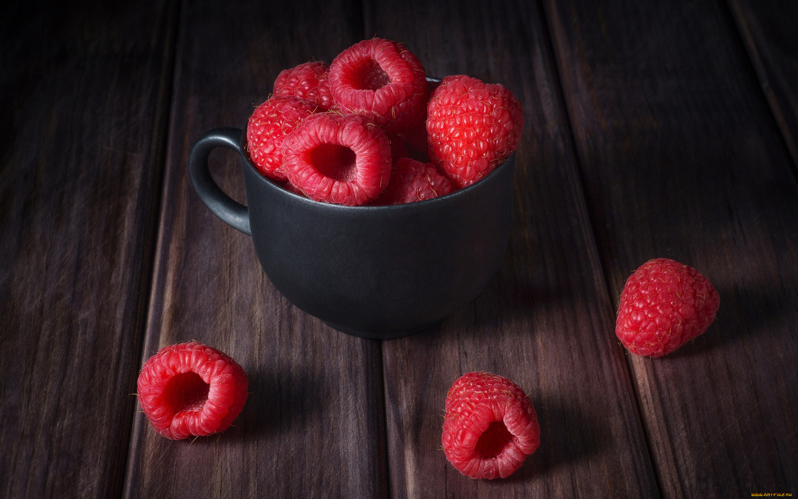 еда, малина, кружка, ягоды