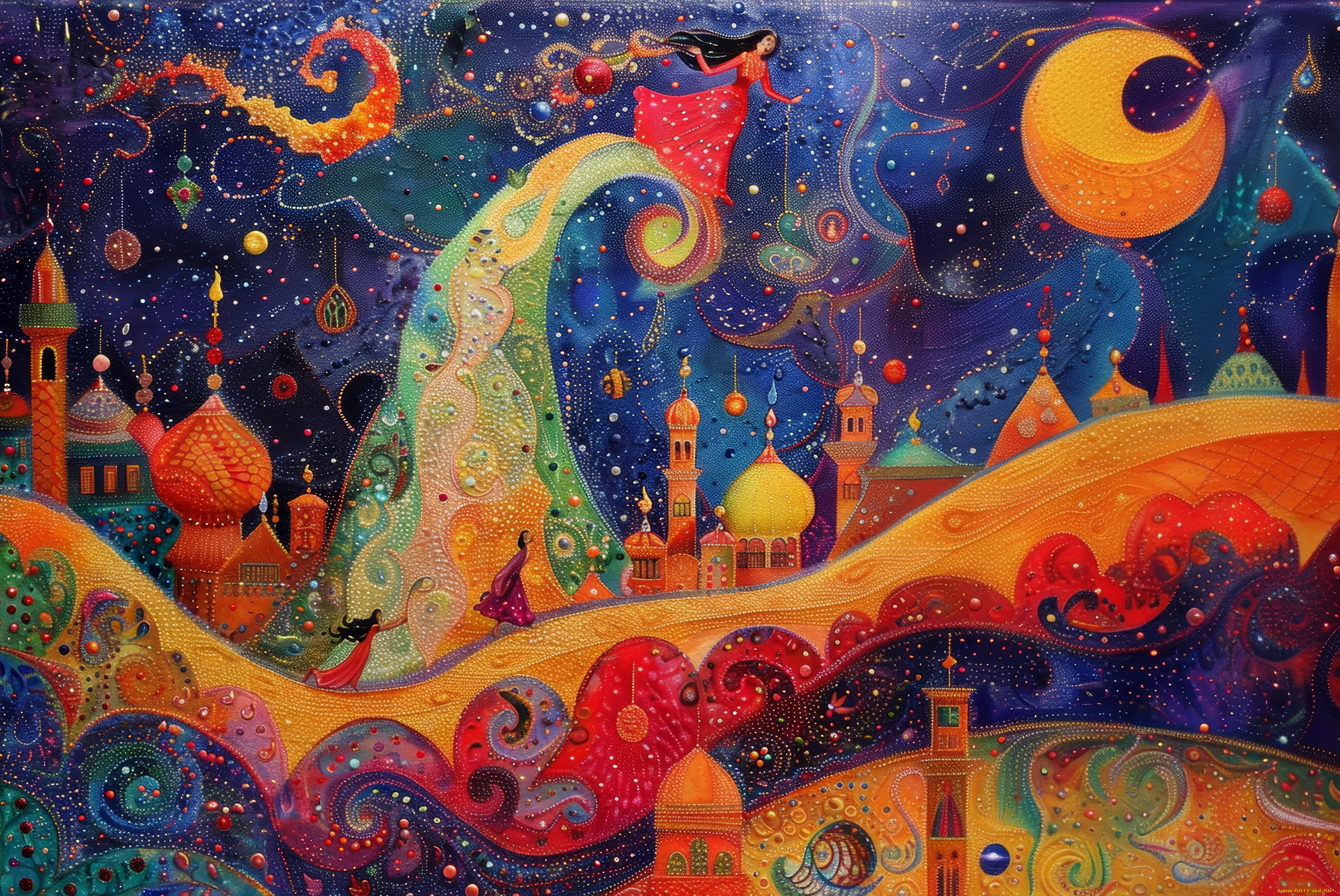 рисованное, живопись, картина