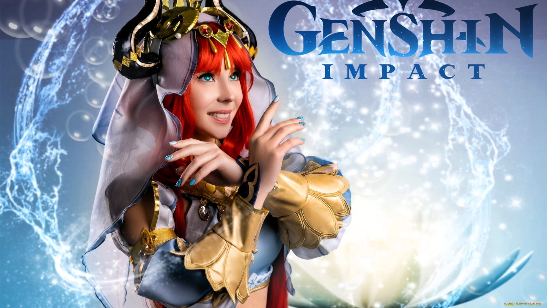 девушки, анна, шаховская, образ, косплей, наряд, украшения, вода, пузыри