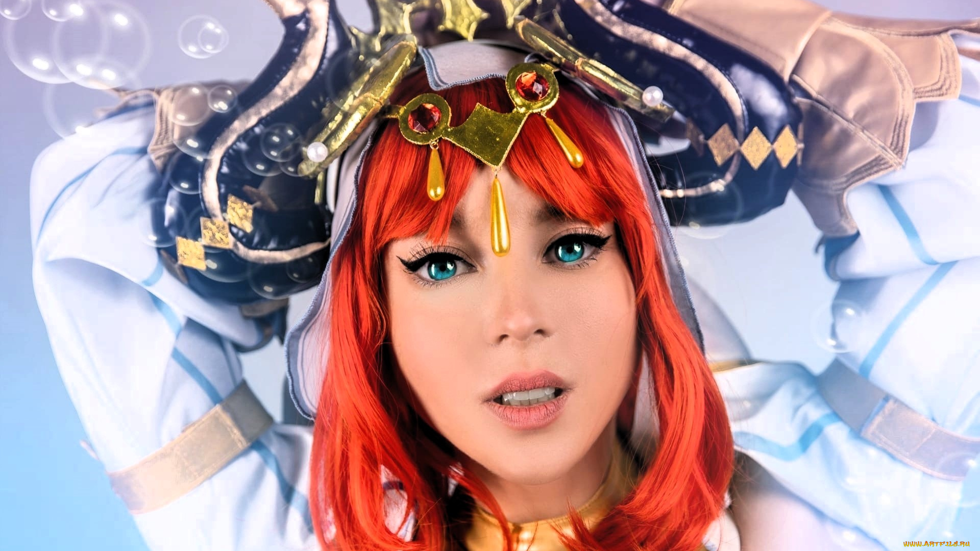 девушки, анна, шаховская, образ, косплей, наряд, украшения, лицо, пузыри