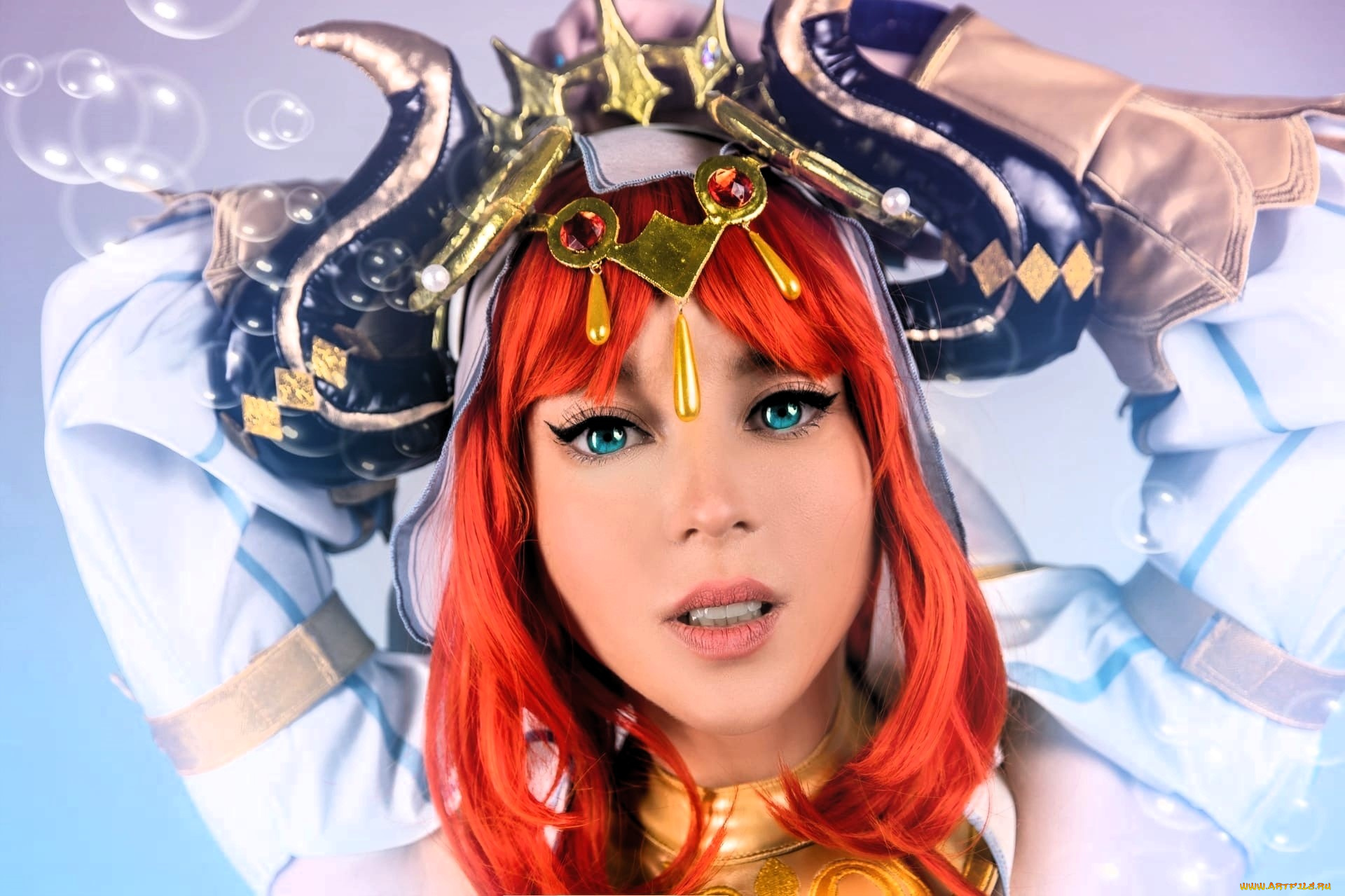 девушки, анна, шаховская, образ, косплей, наряд, украшения, лицо, пузыри