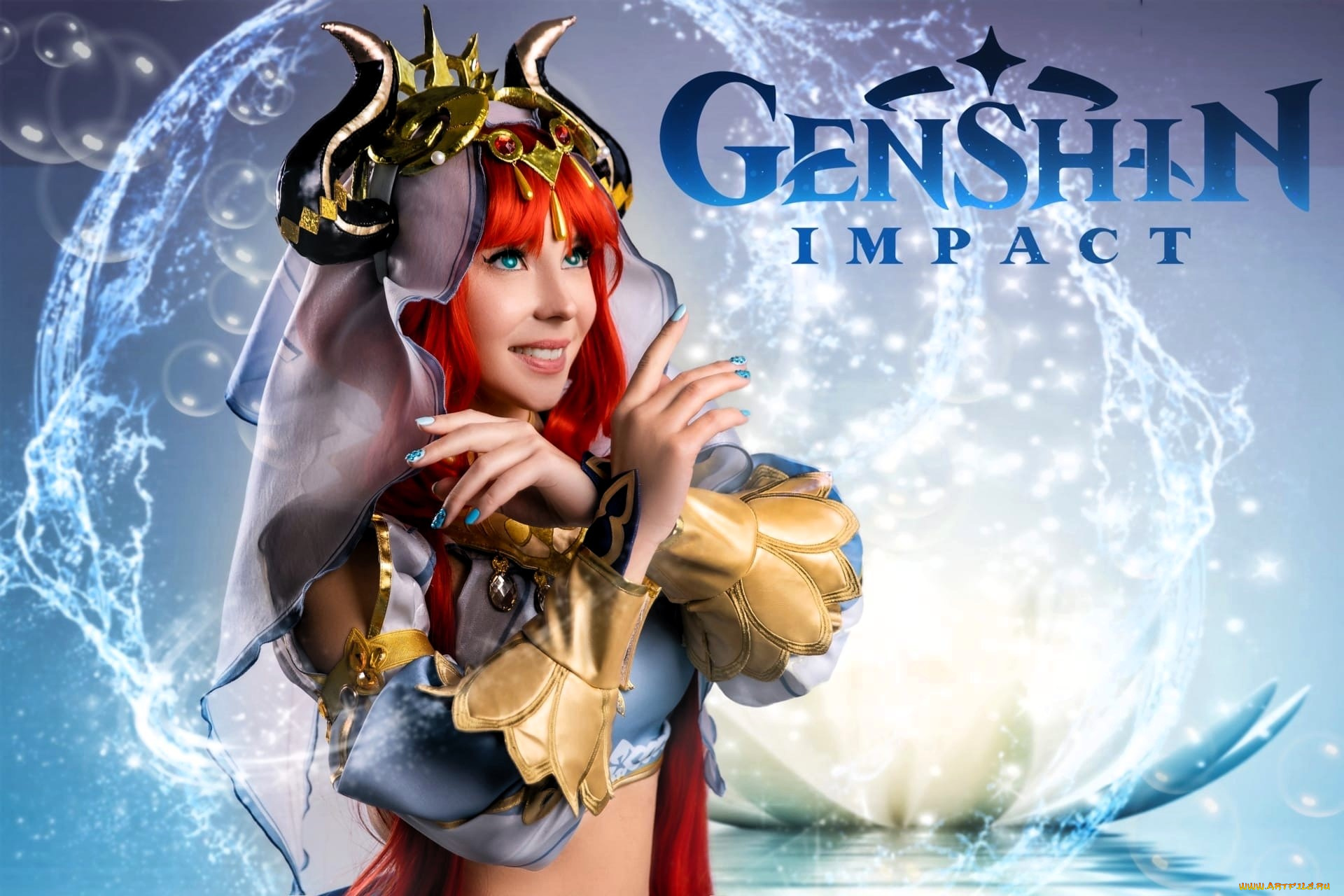 девушки, анна, шаховская, образ, косплей, наряд, украшения, вода, пузыри