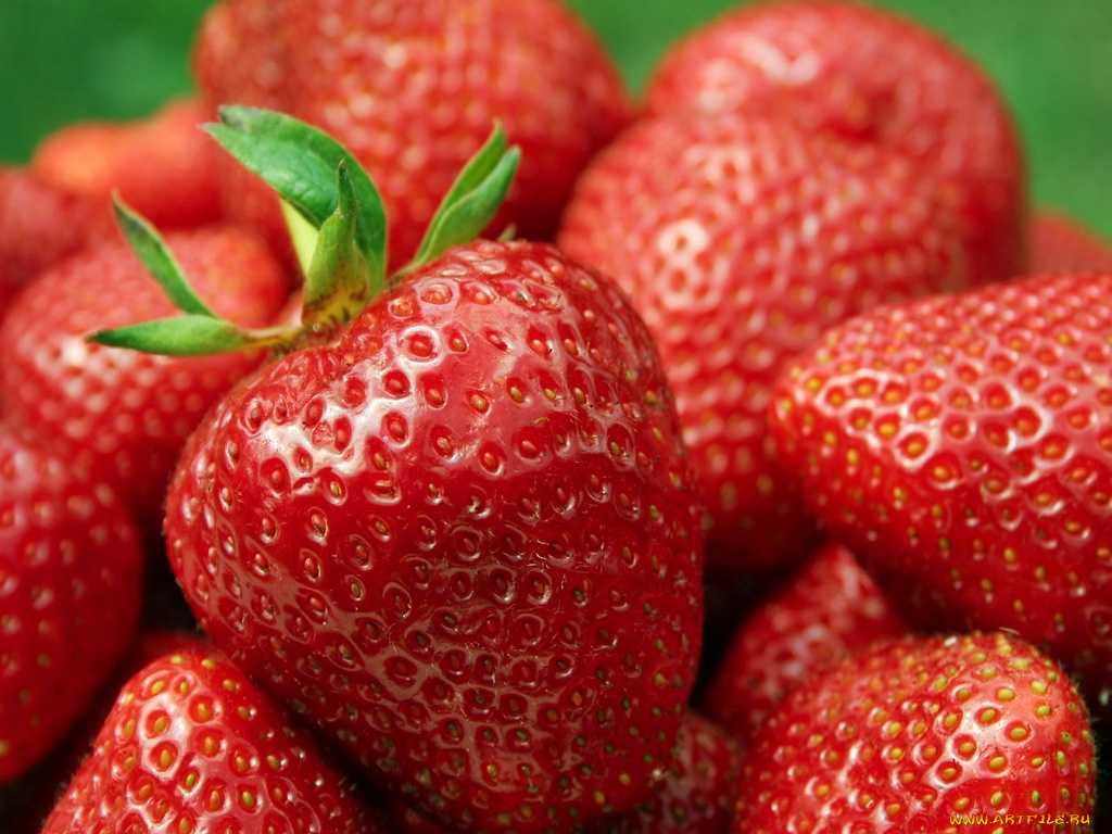 еда, клубника, земляника
