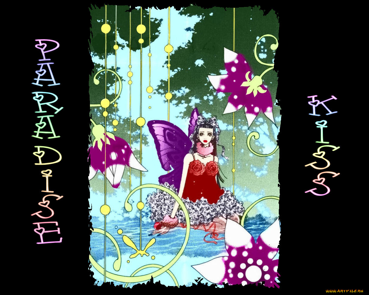аниме, paradise, kiss