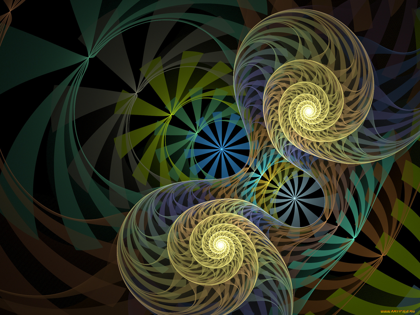 3д, графика, fractal, фракталы, узор, цвета, фон