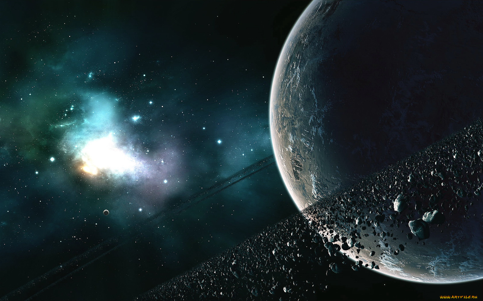 космос, арт, планеты