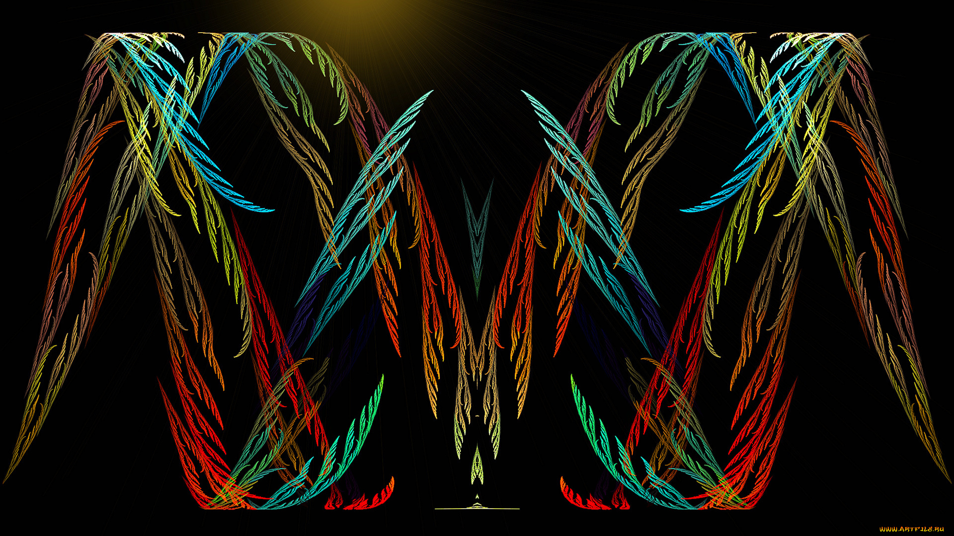 3д, графика, fractal, фракталы, узор, цвета, фон