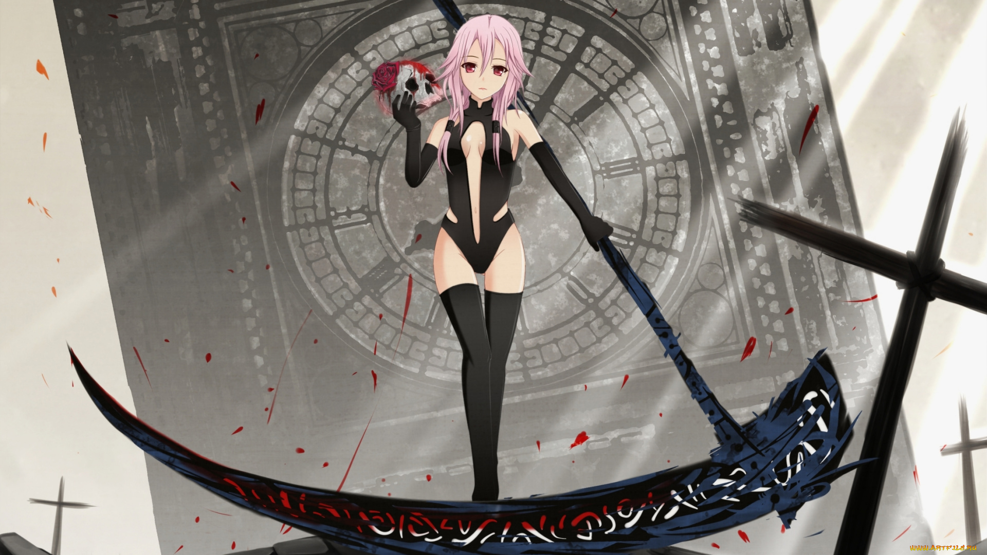 аниме, guilty, crown, yuzuriha, inori