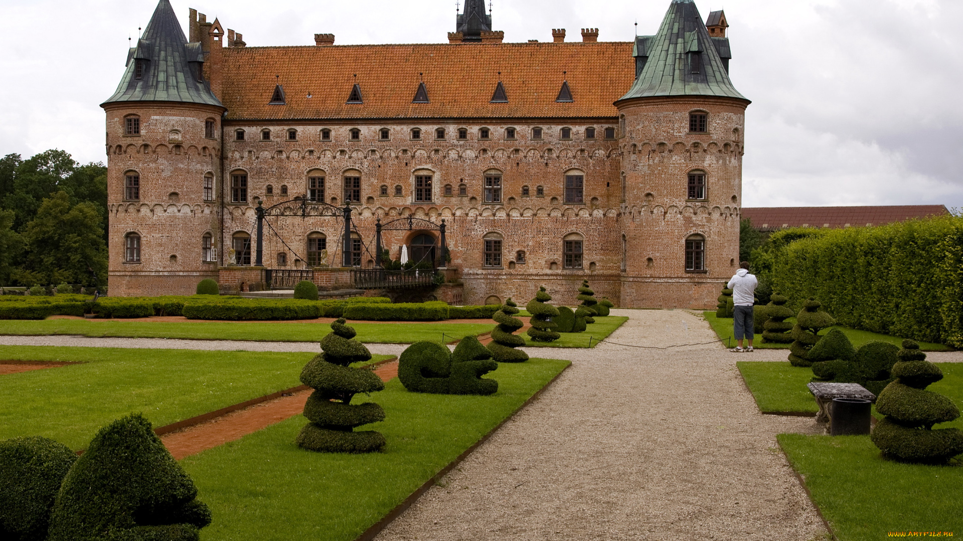 города, дворцы, замки, крепости, дания, egeskov