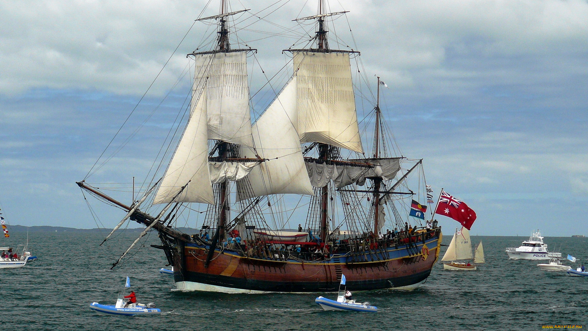 корабли, парусники, лодки, парусник, море