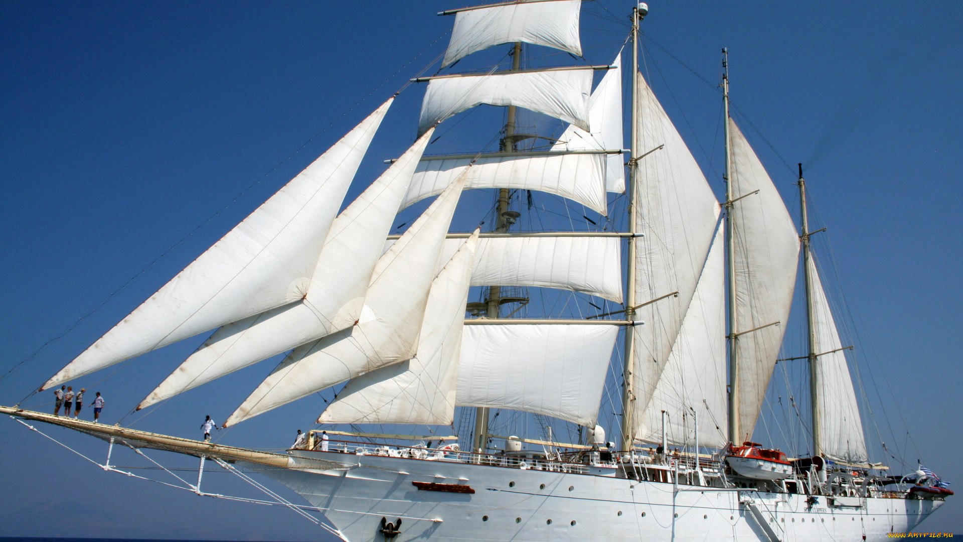 корабли, парусники, море