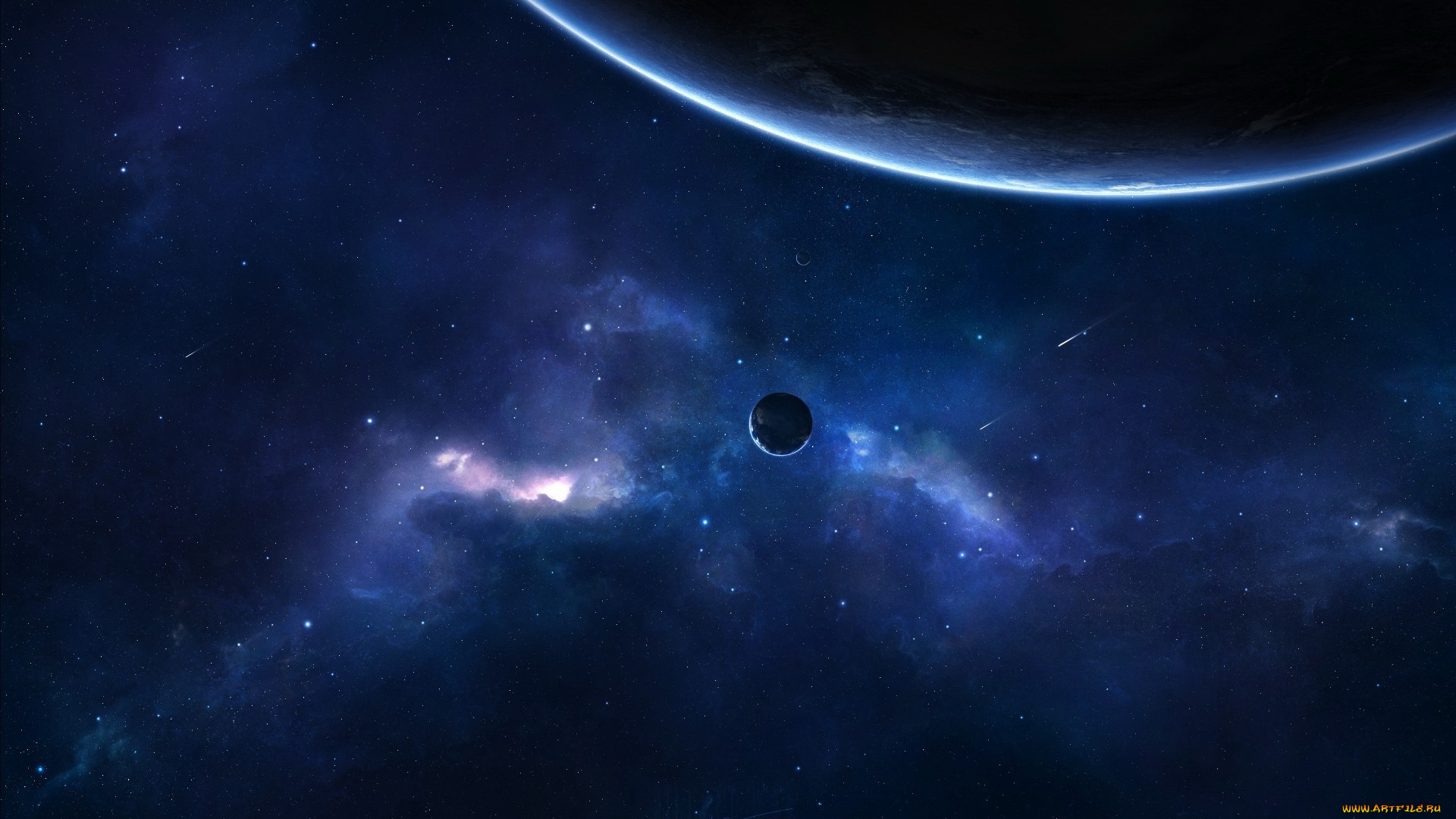 космос, арт, планеты