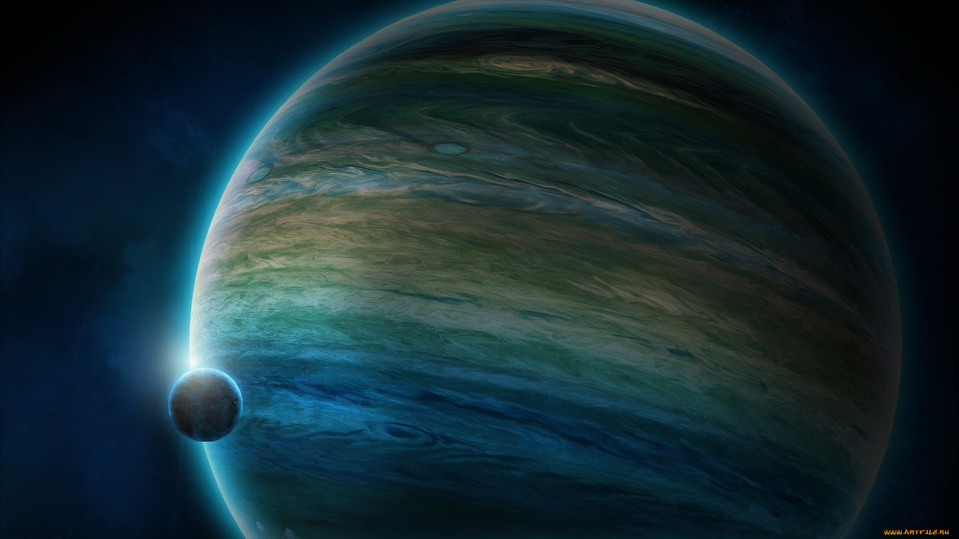 космос, арт, планеты