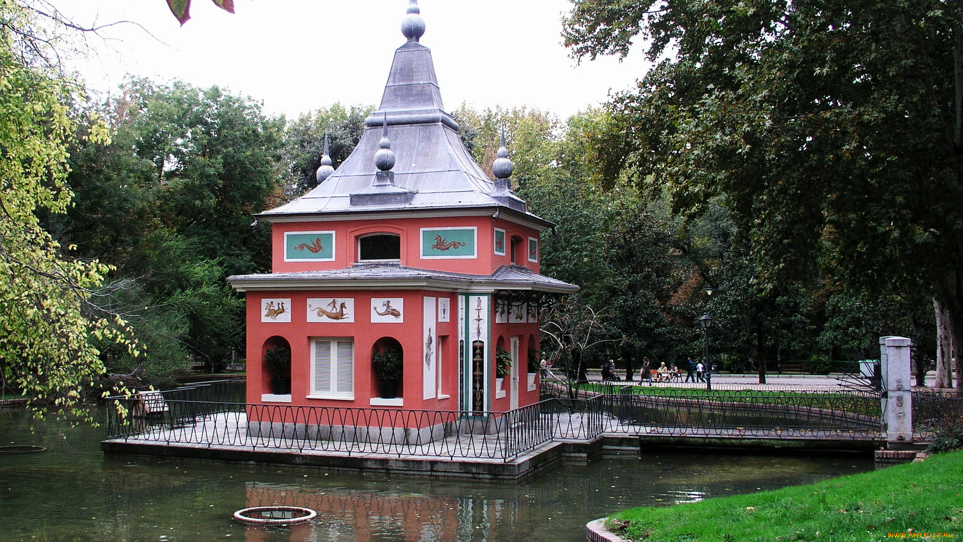 природа, парк, мадрид, buen, retiro, park, испания